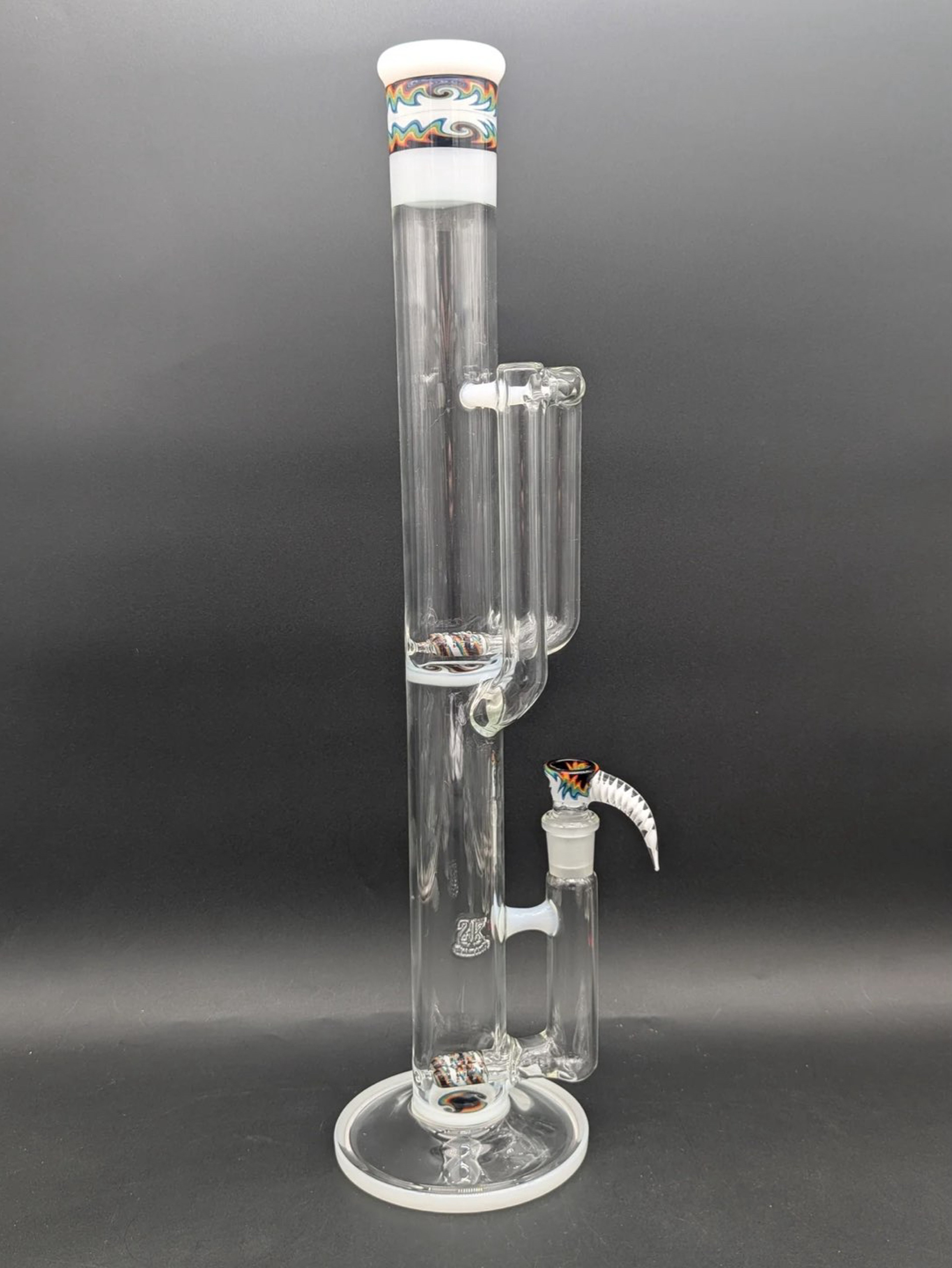 2K GLASS 19" DOUBLE DUAL INLINE TUBE image 0