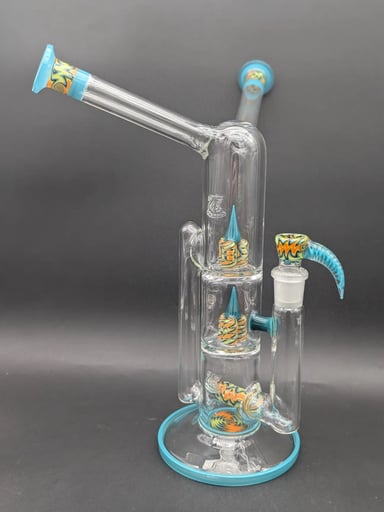 Preview pic of 2K GLASS DOUBLE MOUTH TREECYCLER BONG
