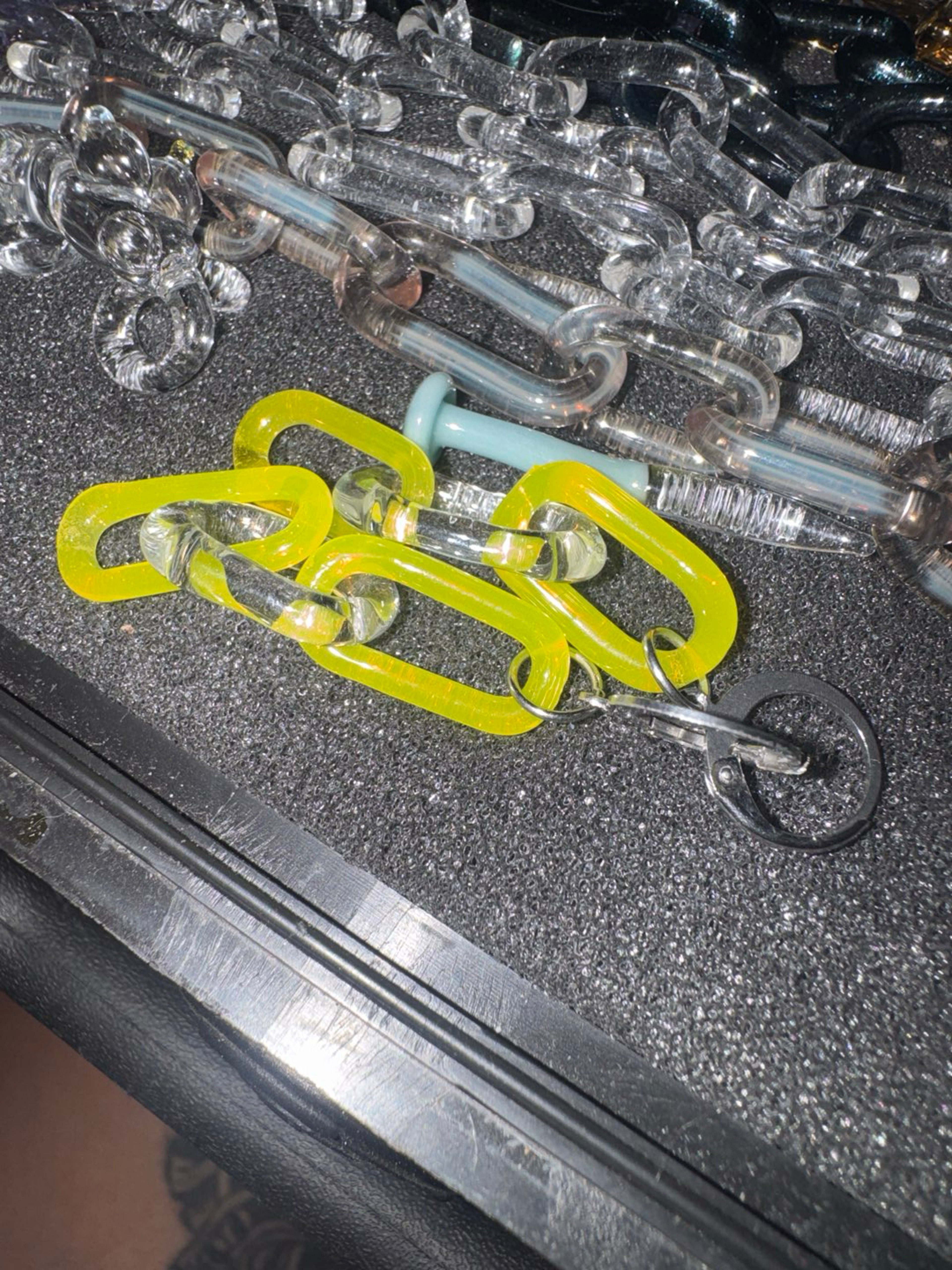 Preview pic of 2 pairs of chain link earrings