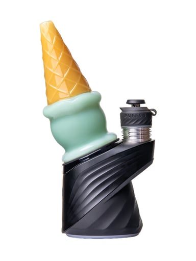 Preview pic of Ice Cream Cone Puffco Peak Top | Mint Green