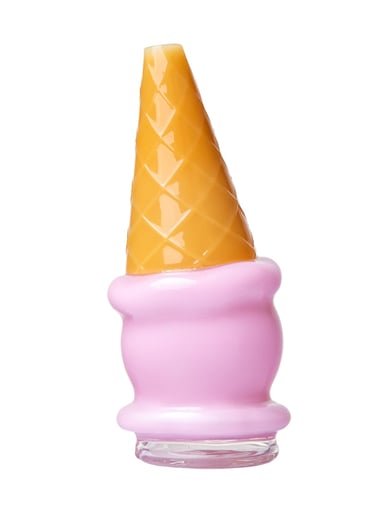 Preview pic of Ice Cream Cone Puffco Peak Top | Strawberry Pink