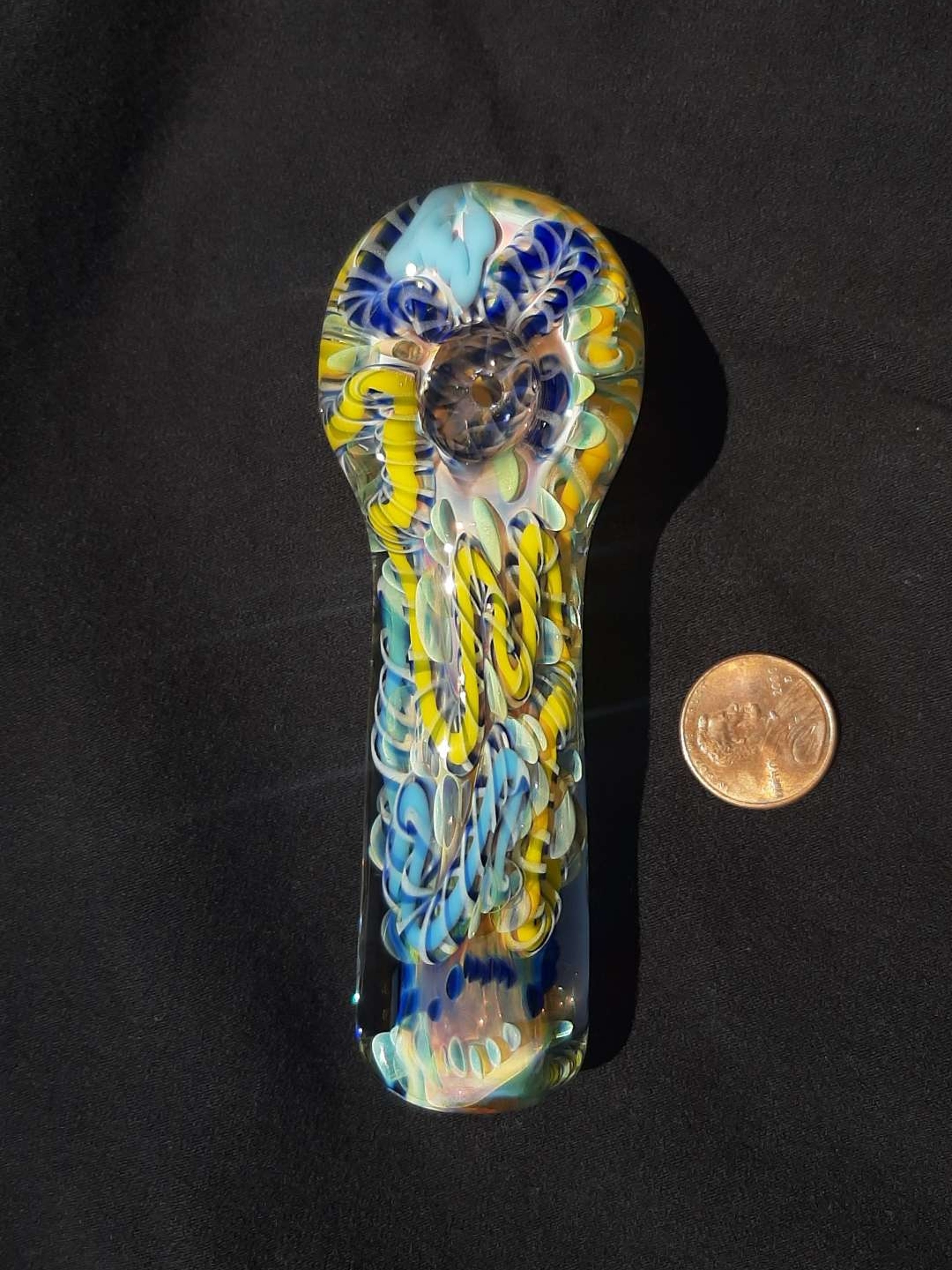 Preview pic of Inside out, color changing, borosilicate glass pipe. FREE SHIPPING