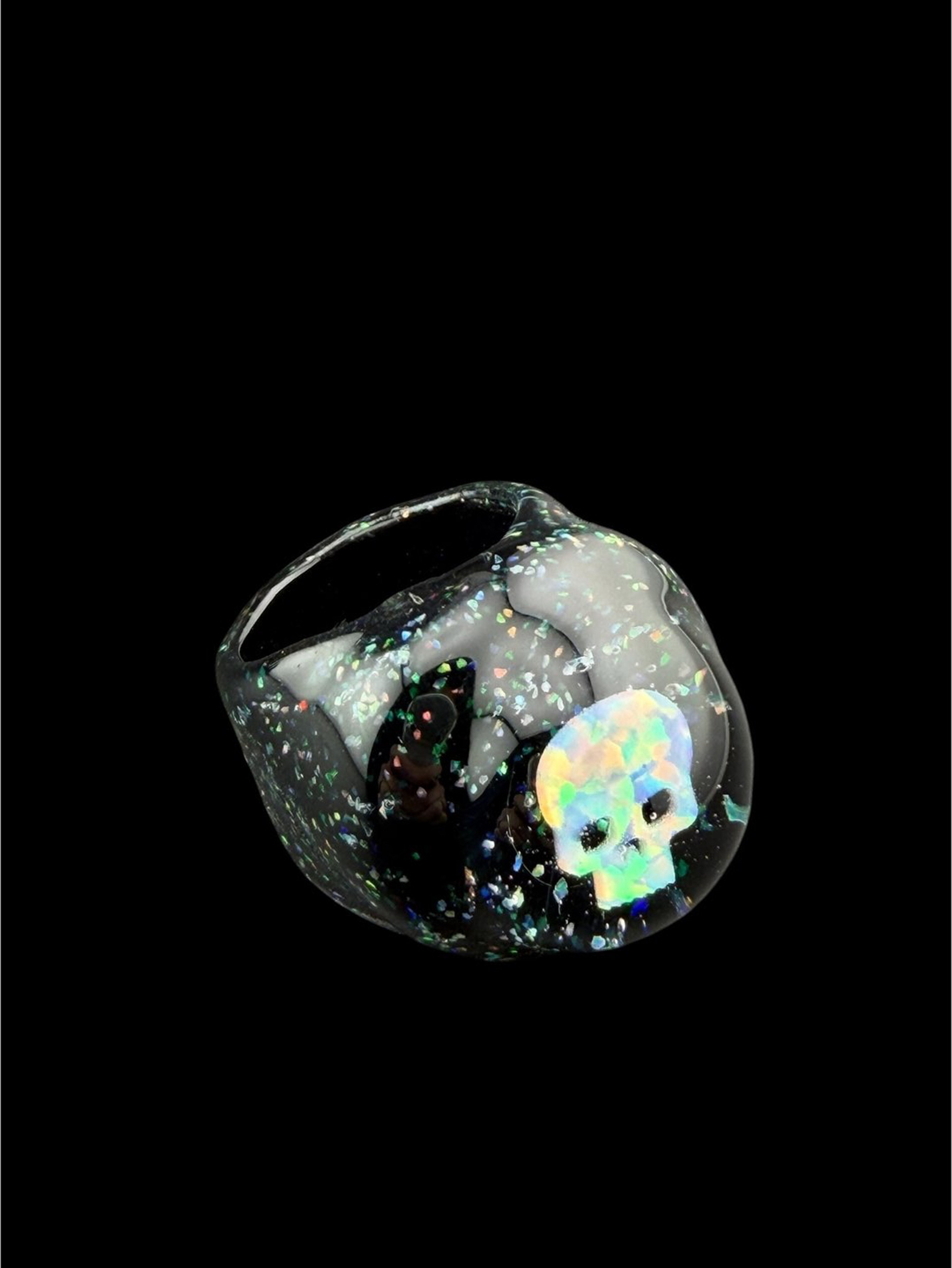 Brand New Marni crushed opal w skull opal ring image 0