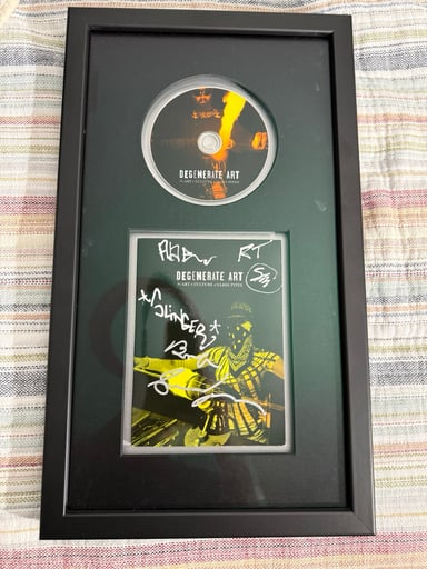 Preview pic of Slinger degenerate art framed dvd sighed