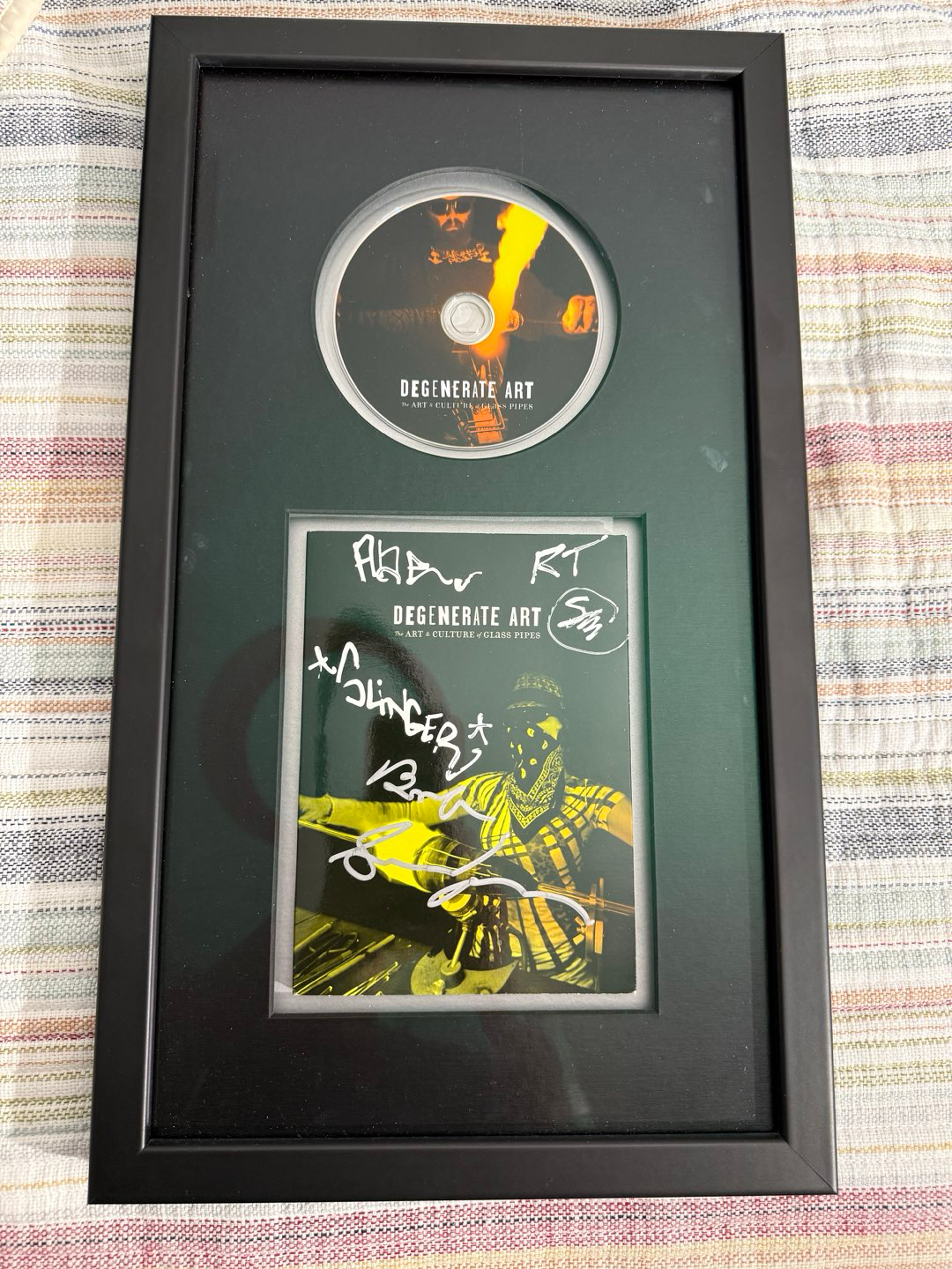 Preview pic of Slinger degenerate art framed dvd sighed