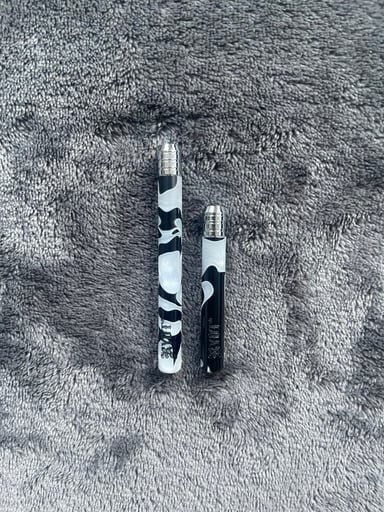 Preview pic of 2 Pcs B&W Marble Batty Set - RYOT