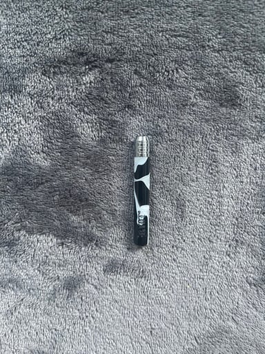 Preview pic of 1 Pc B&W Marble Batty - RYOT