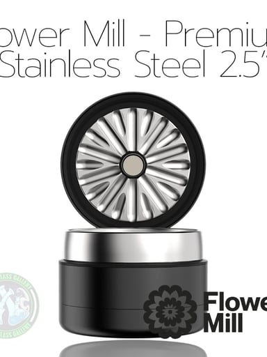 Preview pic of Flower Mill - Premium Series - Stainless Steel 2.5”