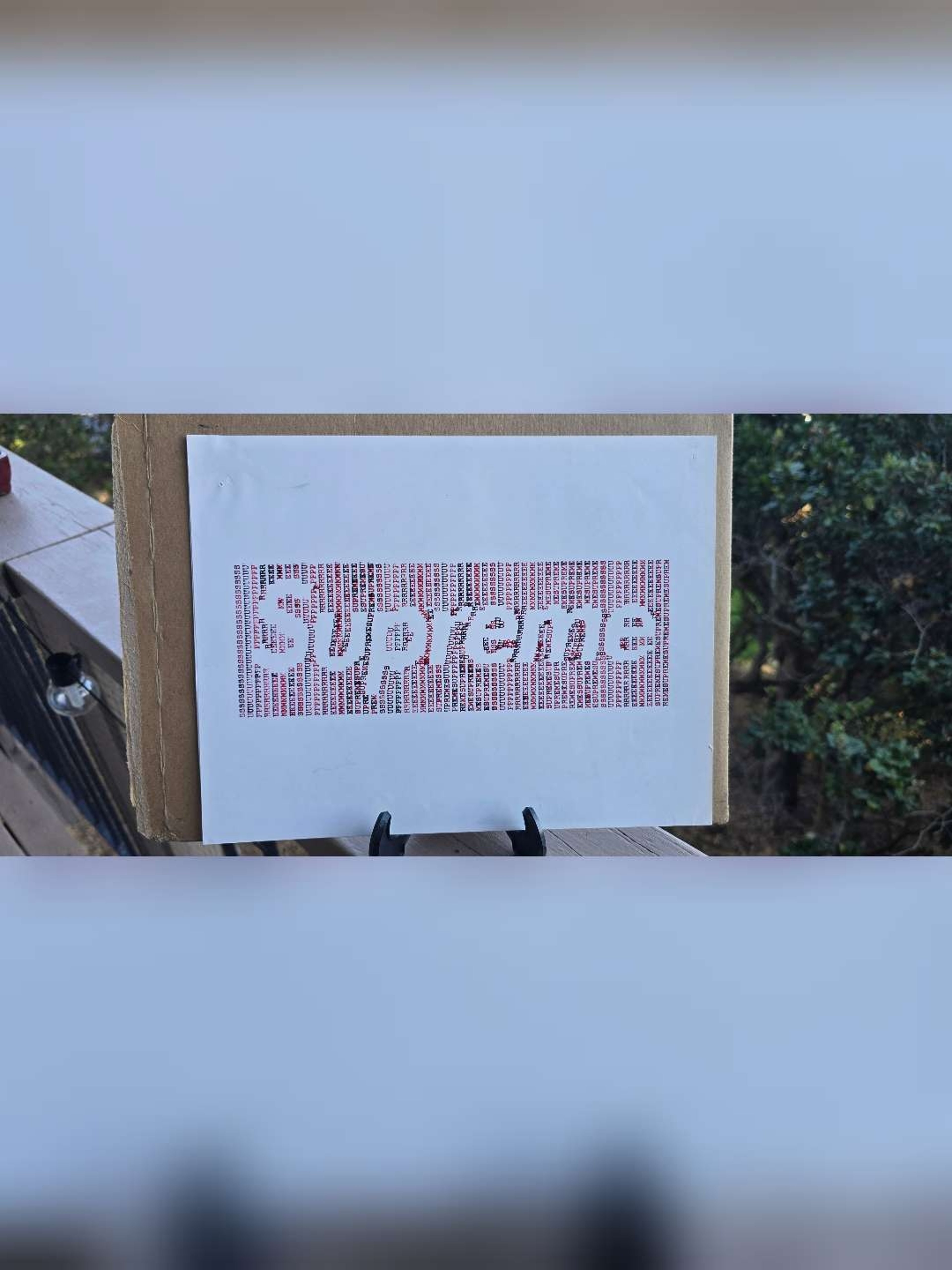 Preview pic of supreme Typewriter Print by Pyroscopic