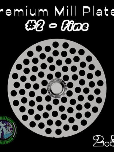 Preview pic of Flower Mill - Premium Mill Plates 2.5” - #2 Fine