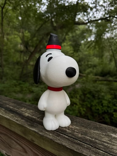 Preview pic of 3d printed snoopy core base