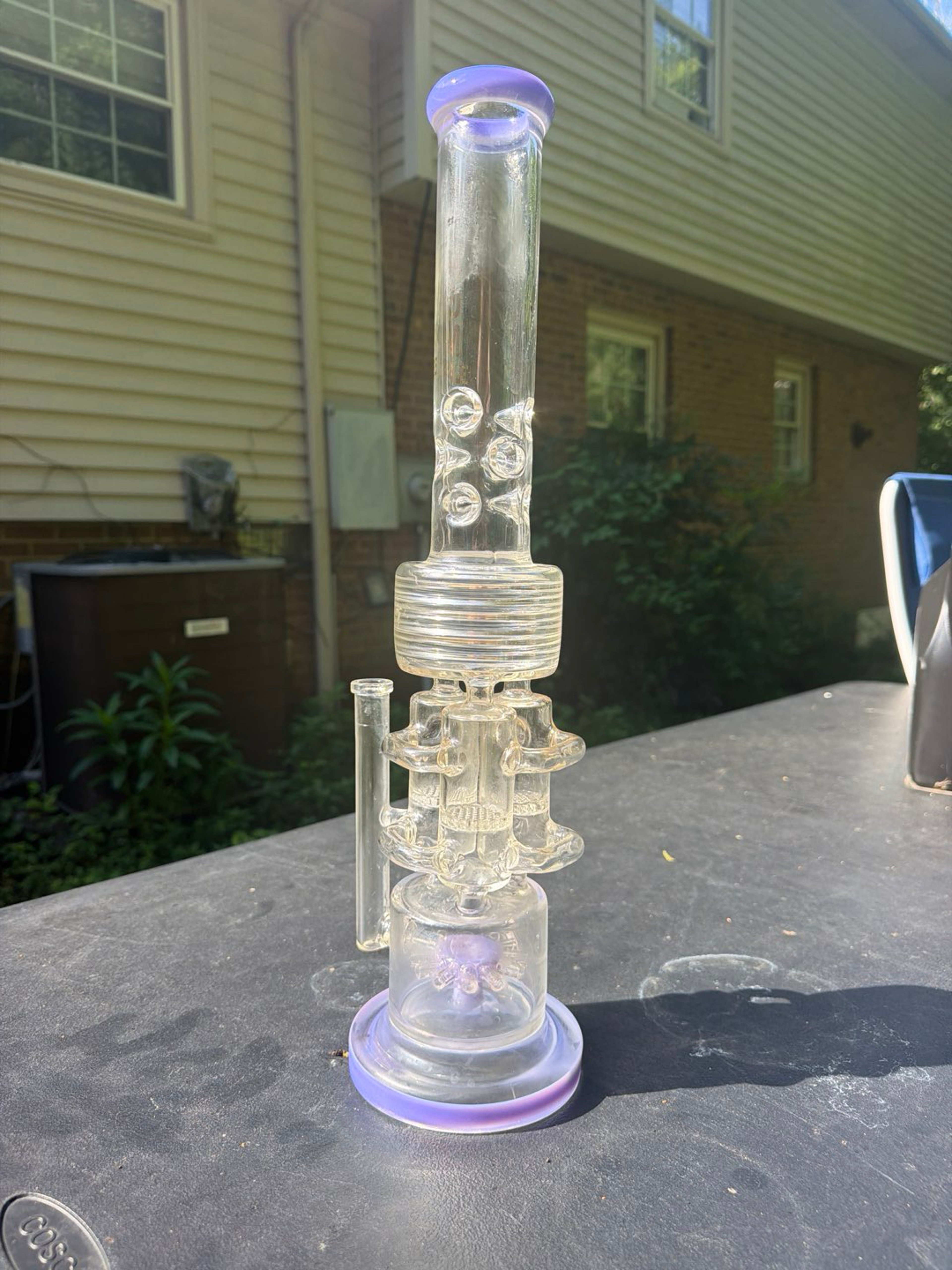 Preview pic of 19.5 Inch Venom Glass 4 honeycomb perc 1 octopus perc