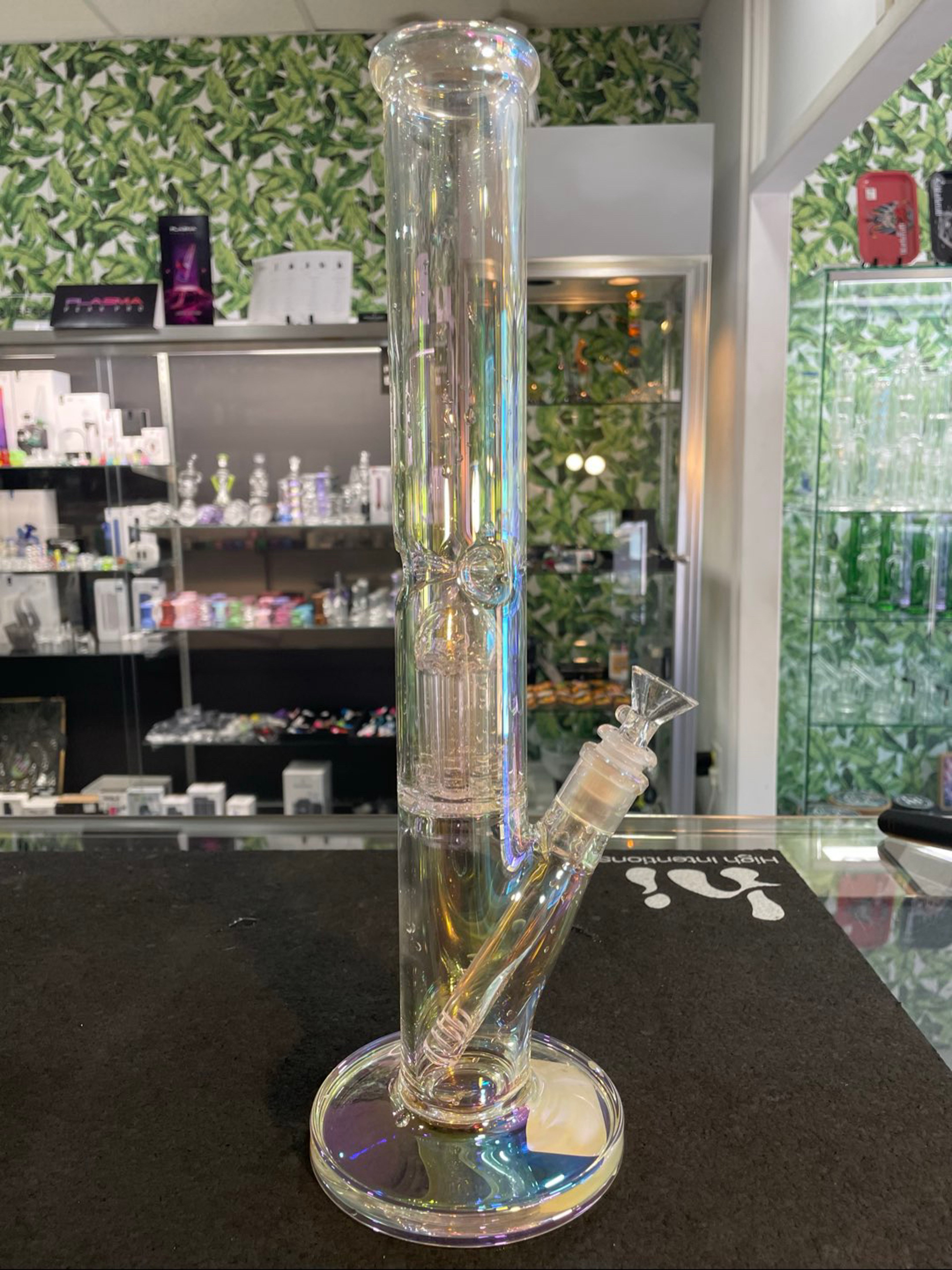 Preview pic of Iridescent Straight Tube w Tree Perc