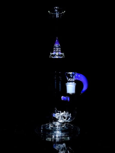 Preview pic of Kenta Kito - Accented Mini UpGrid G-line Double Bore Tube w/ 4-hole Horned Slide - Stargazer - 18mm Female