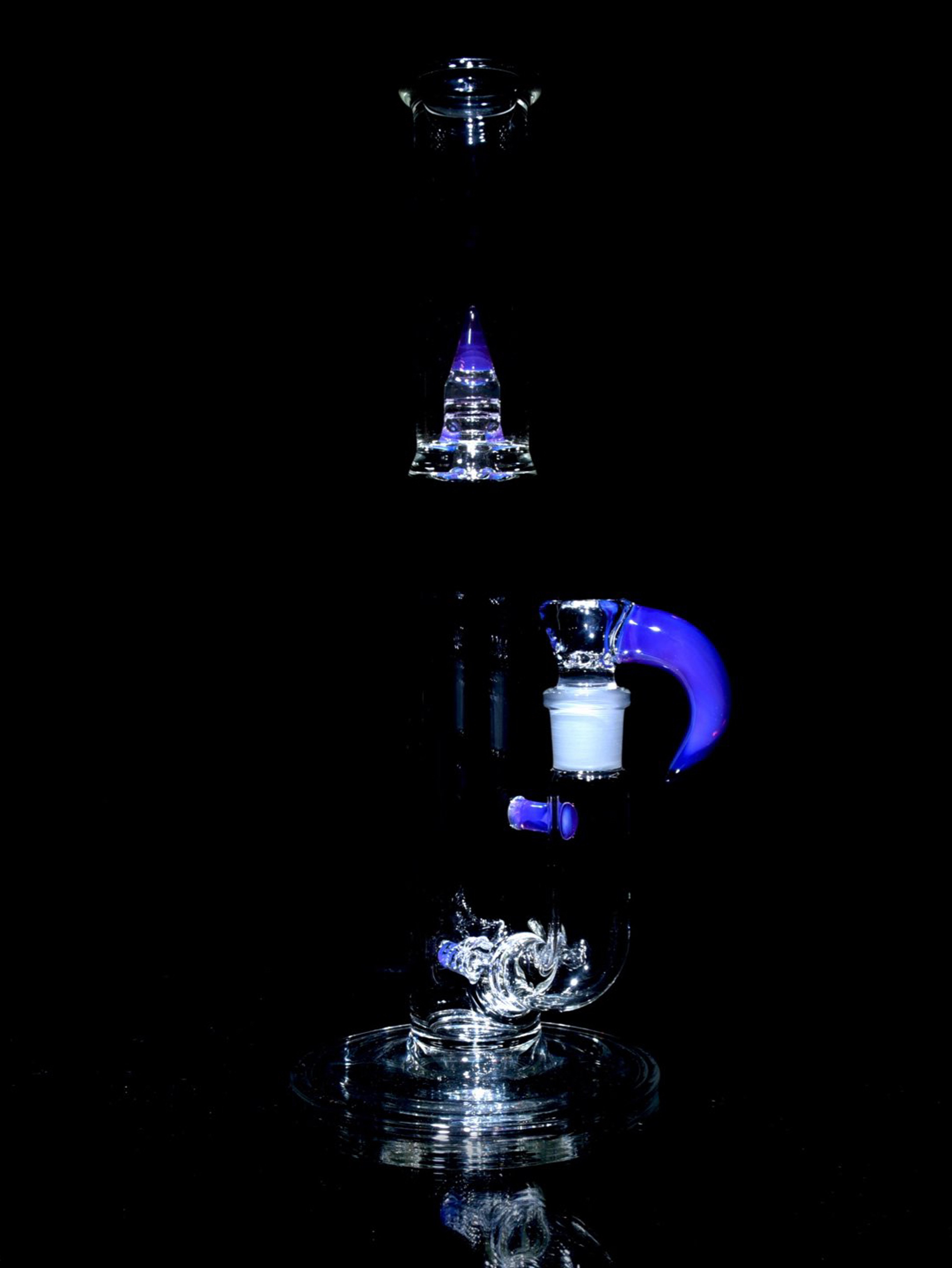 Preview pic of Kenta Kito - Accented Mini UpGrid G-line Double Bore Tube w/ 4-hole Horned Slide - Stargazer - 18mm Female