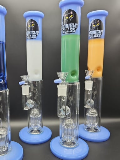 Preview pic of MIDNIGHT GLASS 14.5" STRAIGHT TUBE FIXED 8 / TREE PERC