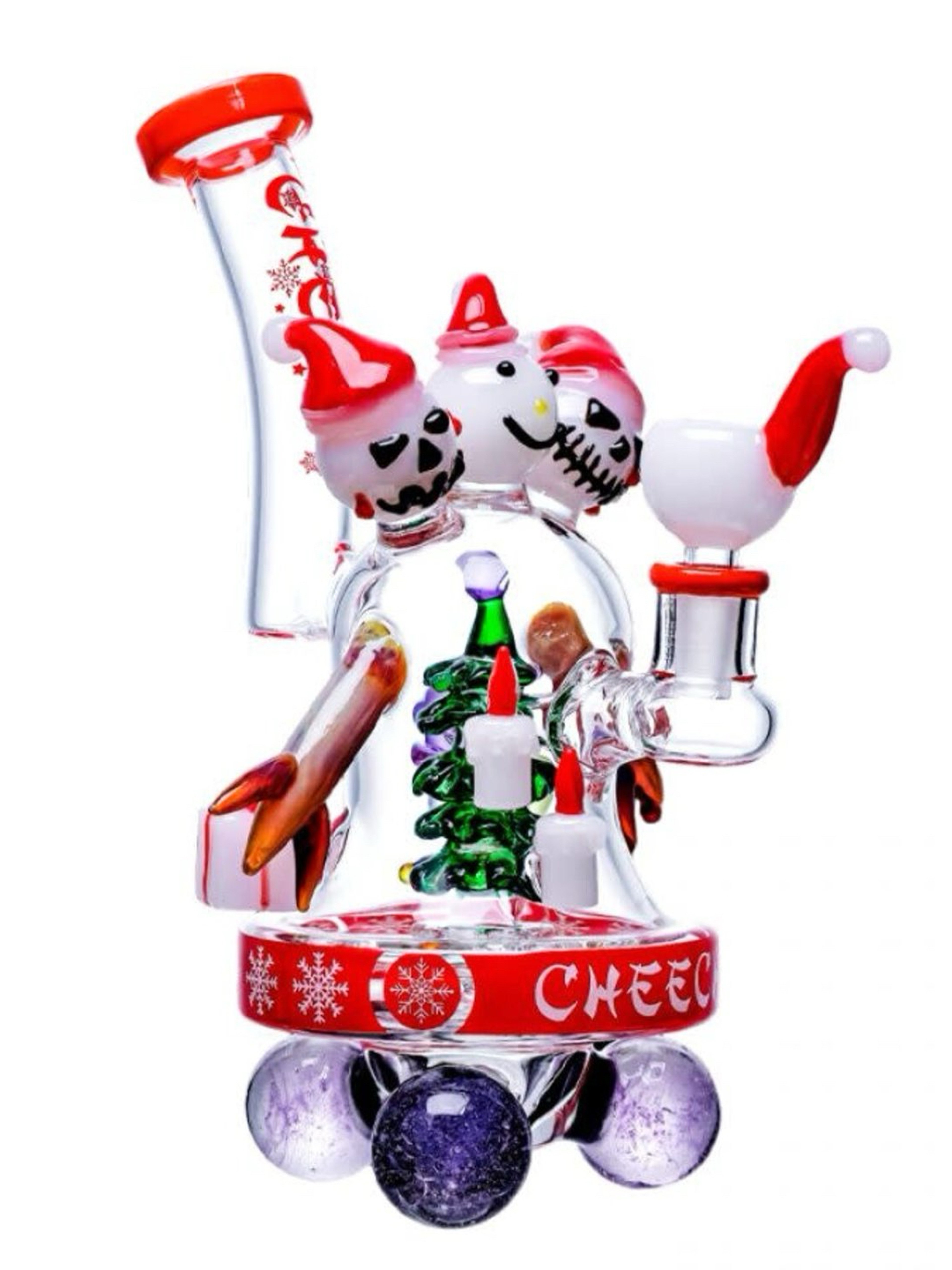 Preview pic of Cheech - Frosty Faces Christmas 9.5” Bong / Rig