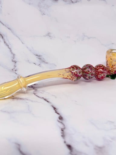 Preview pic of 8.5” Red Green Color Changing Gandalf Smoking Glass Pipe
