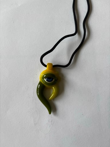 Preview pic of Green/Yellow Eyeball Pendant