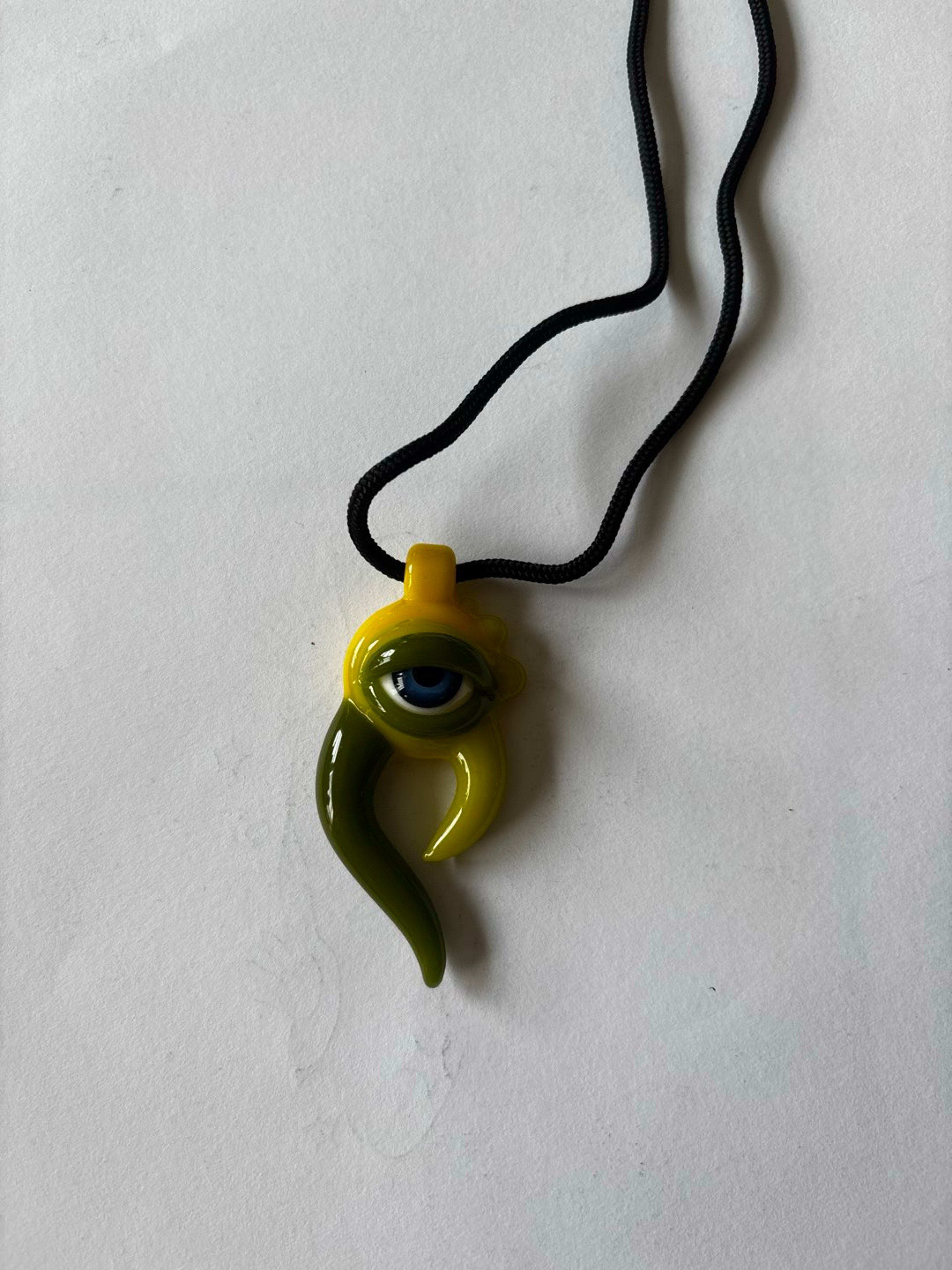 Preview pic of Green/Yellow Eyeball Pendant