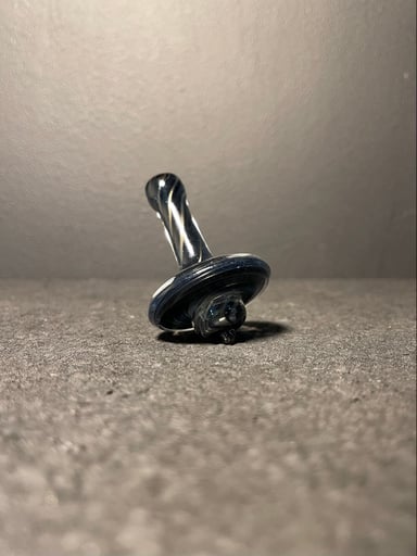 Preview pic of Skillet Glass Carb Cap Blue/Silver