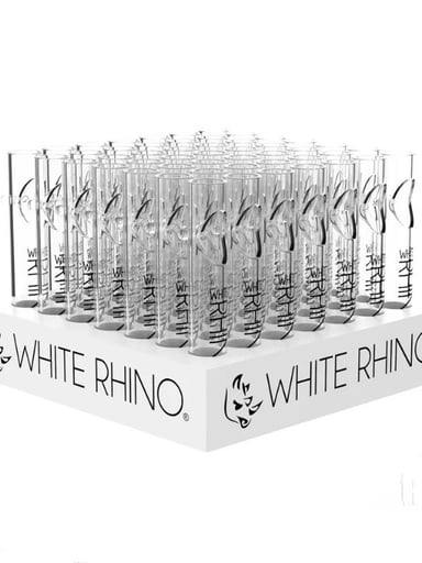 Preview pic of 49 ct White Rhino Steamroller Full Box with Display