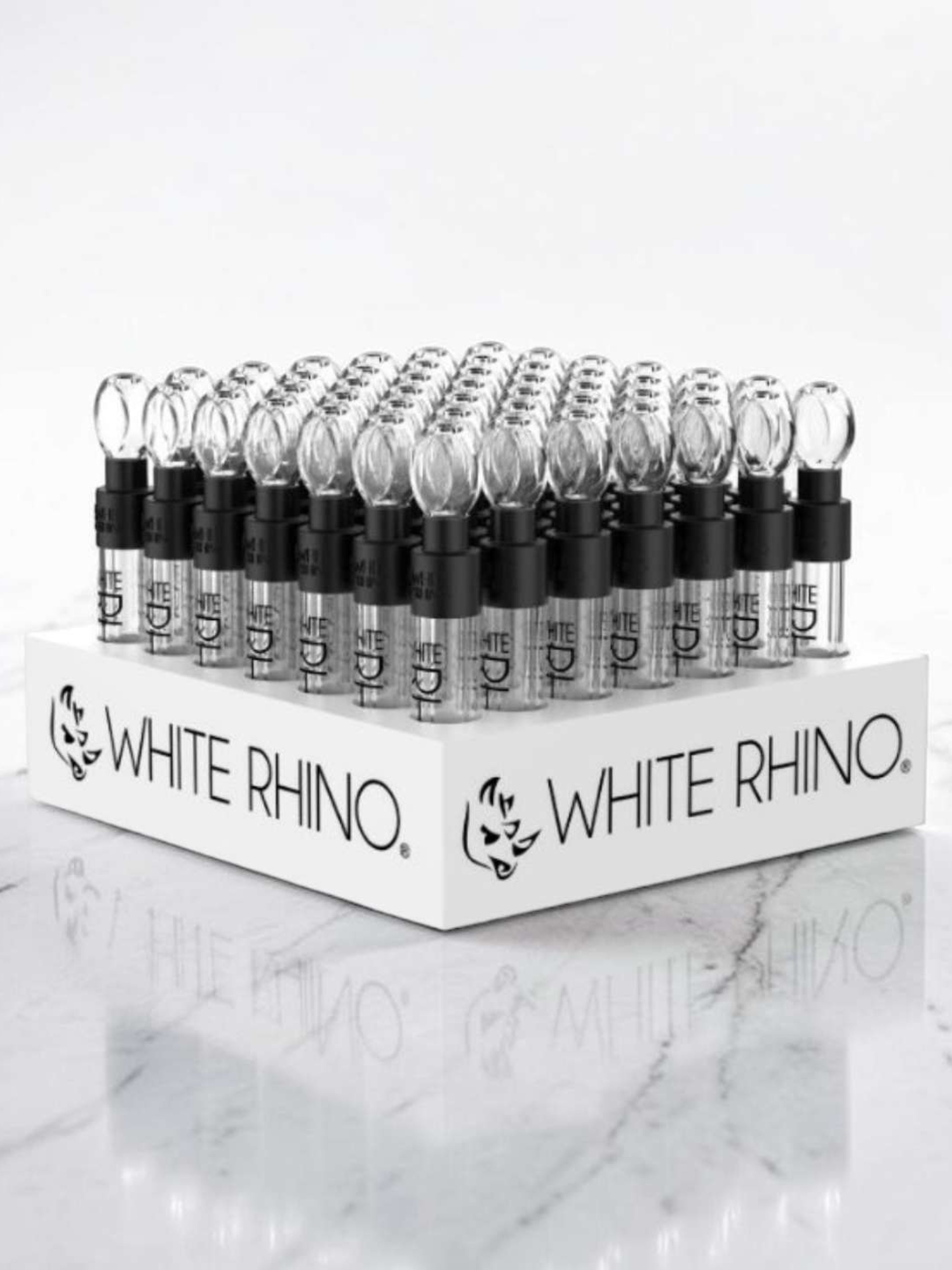 49 ct White Rhino Glass Blunt Slider Full Box image 0