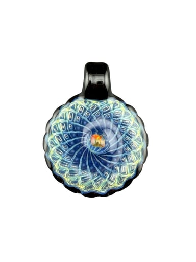 Preview pic of Brand New Sean Kengla Silver Fume Over Black Air Trap Pendant