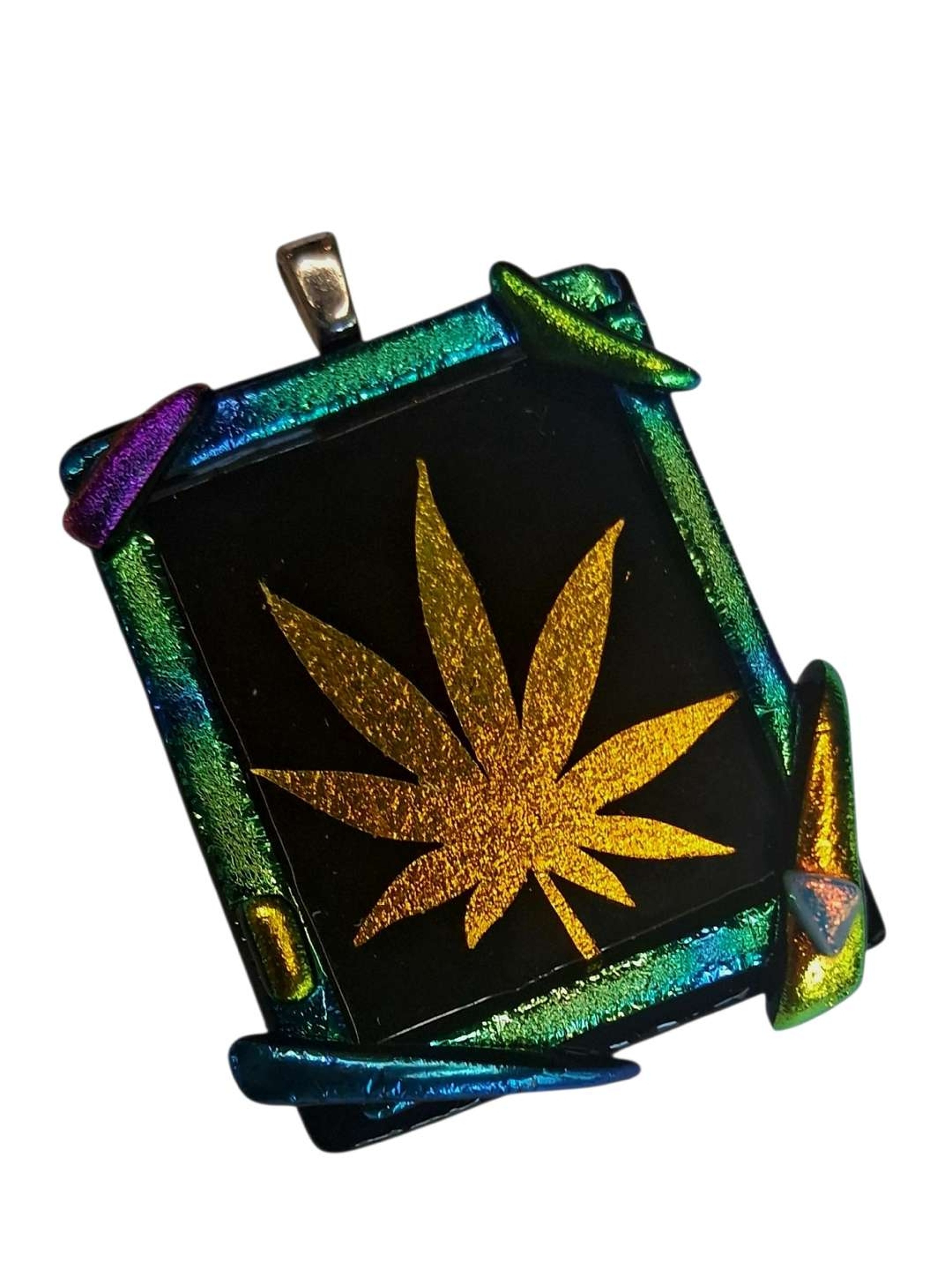 Preview pic of Dichroic Fused Glass Pendant