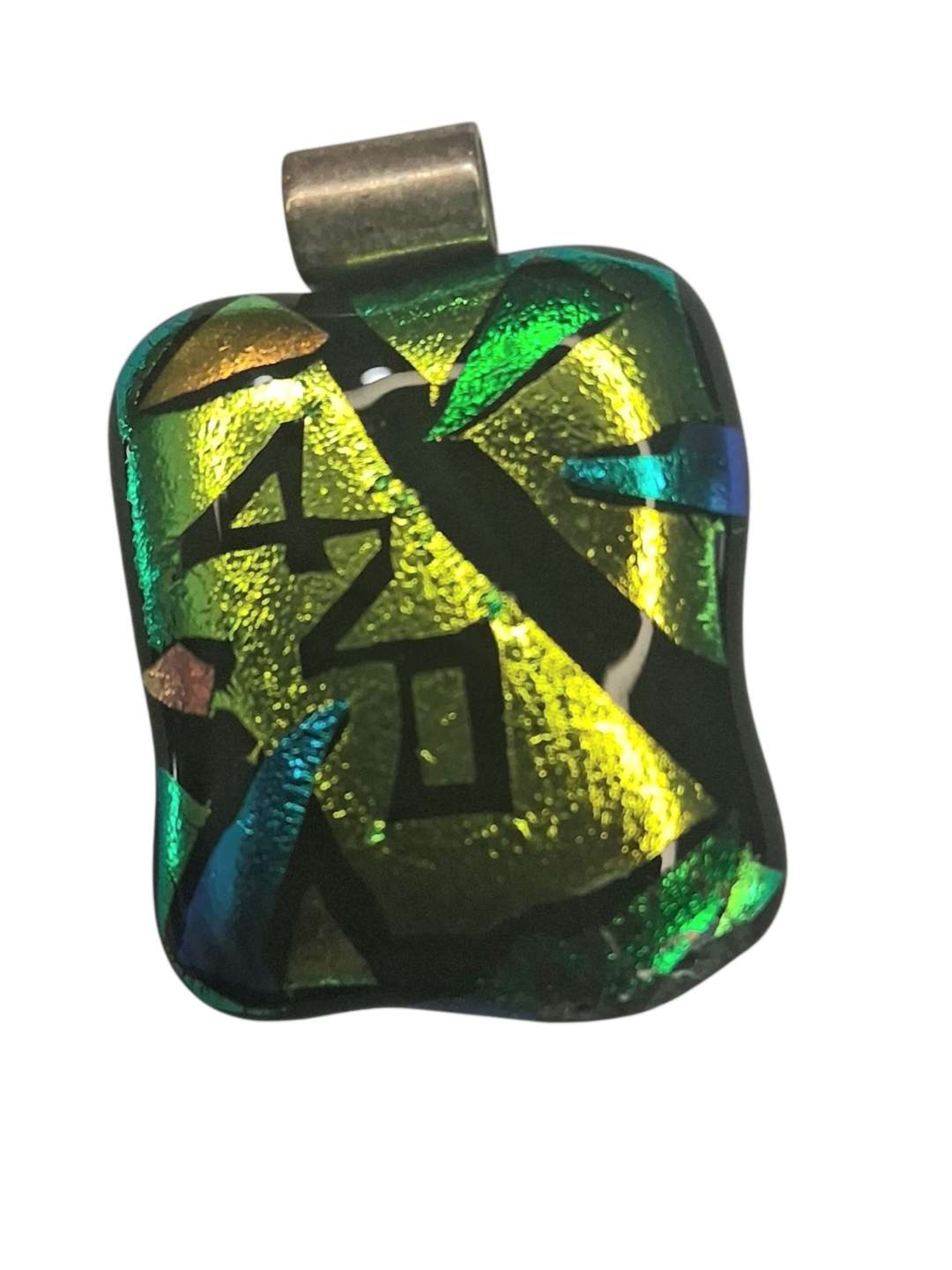 Preview pic of Dichroic Glass 420 Pendant Necklace