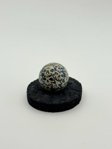 Preview pic of Fully carved skull marble!