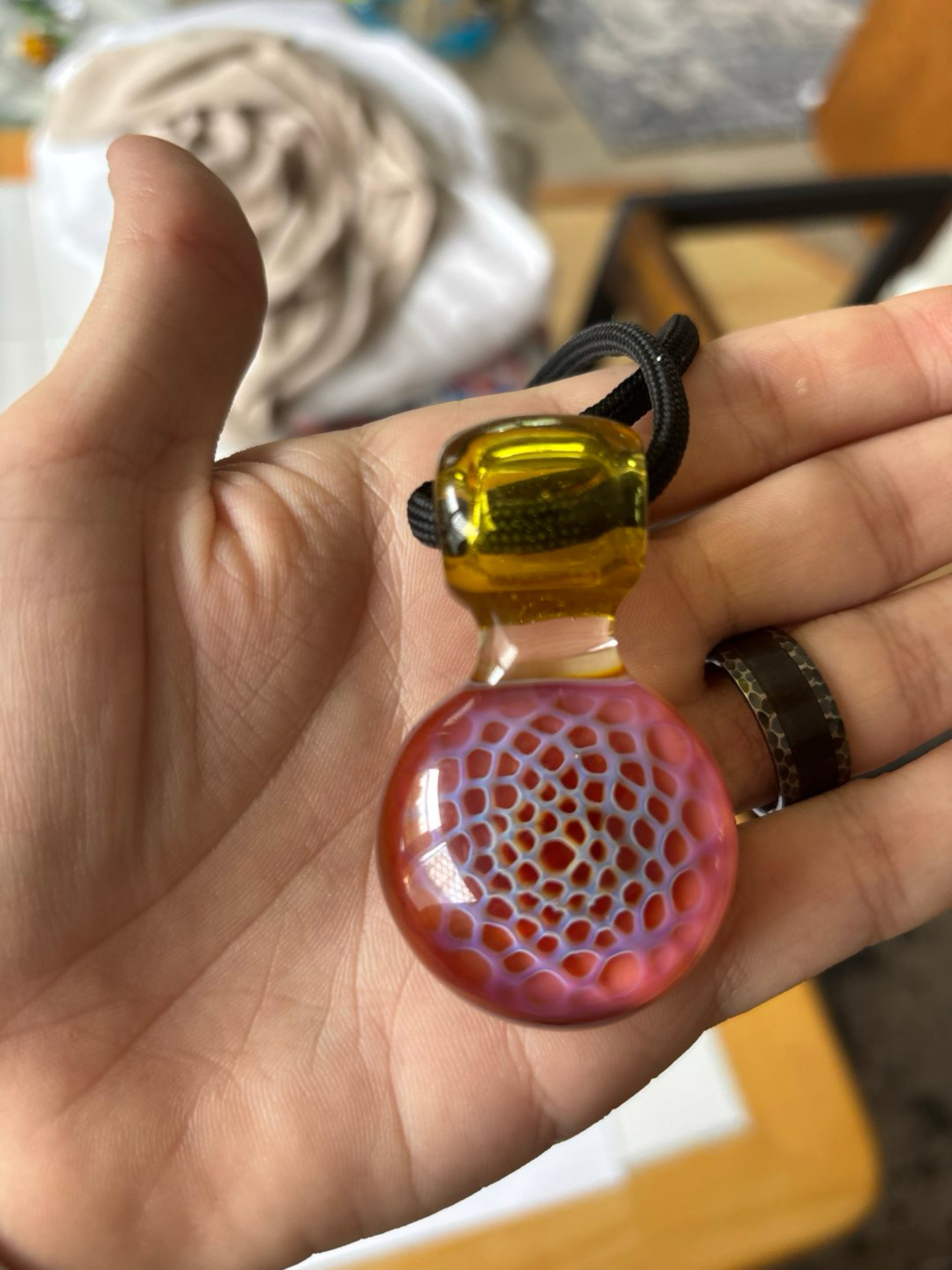 Preview pic of One Trick Pony Honeycomb Pendant