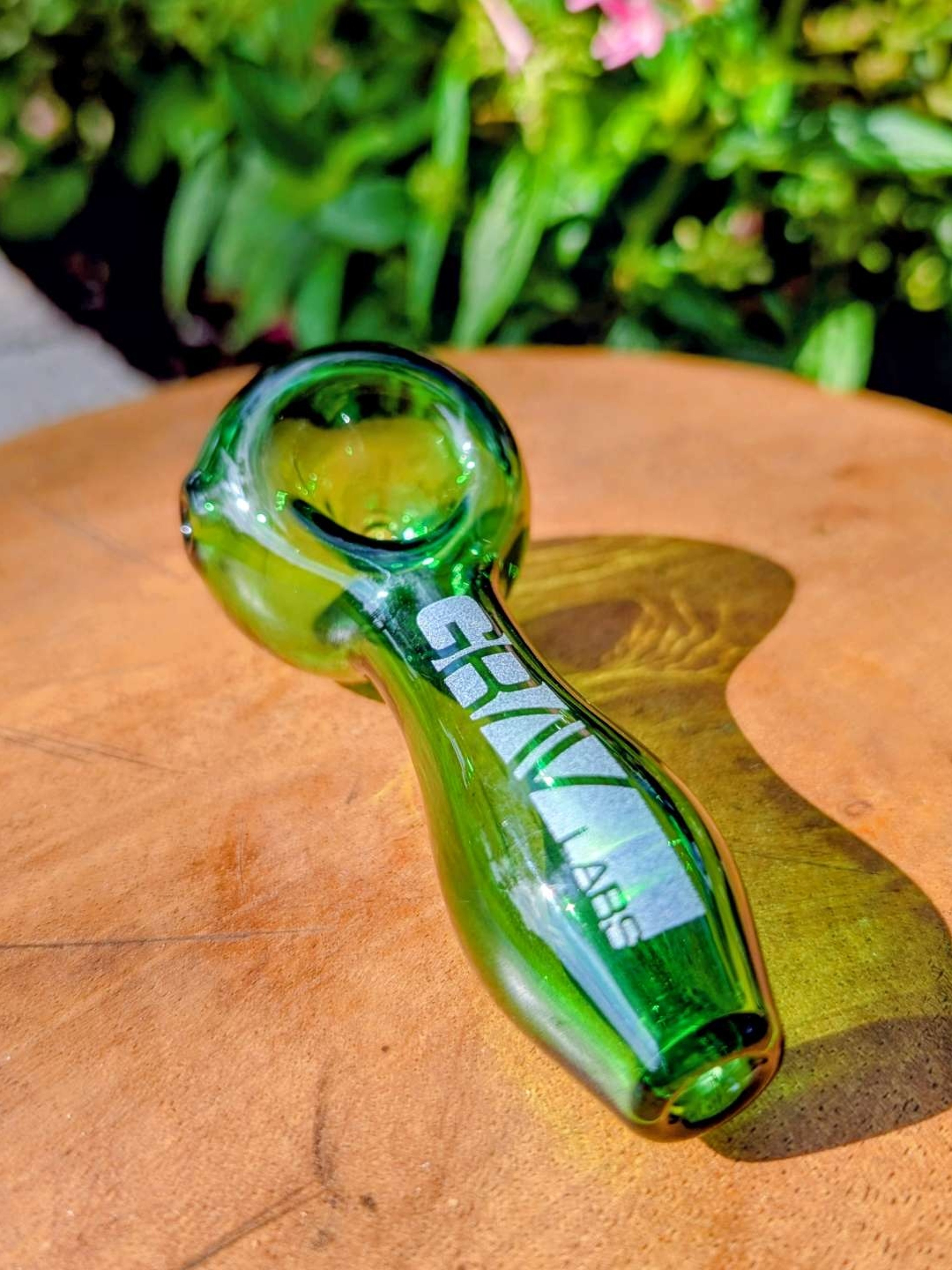 GRAV Labs Glass Spoon Pipe - Emerald Green image 0