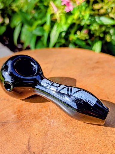 Preview pic of GRAV Labs Glass Spoon Pipe - Onyx Black