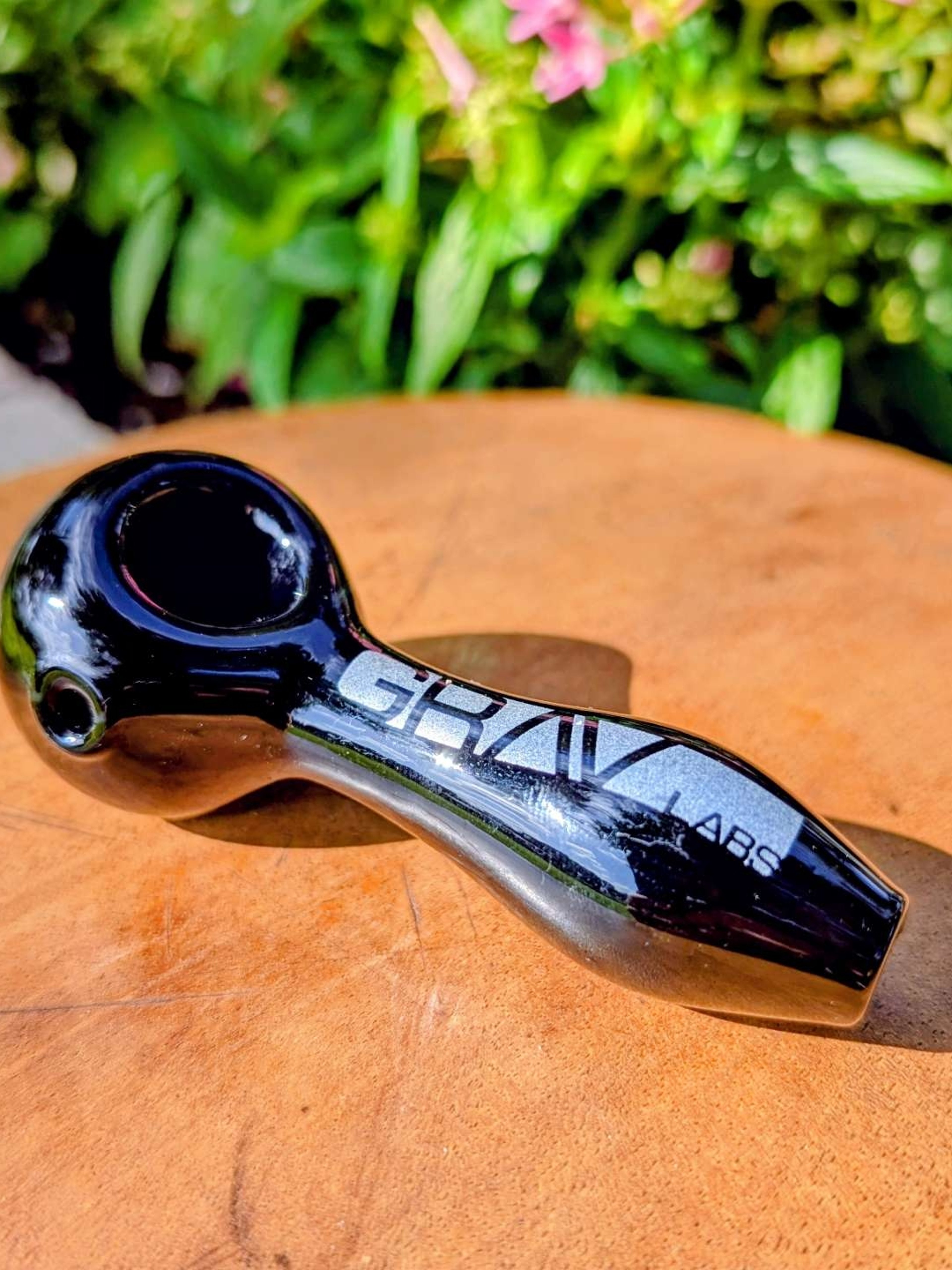 GRAV Labs Glass Spoon Pipe - Onyx Black image 0