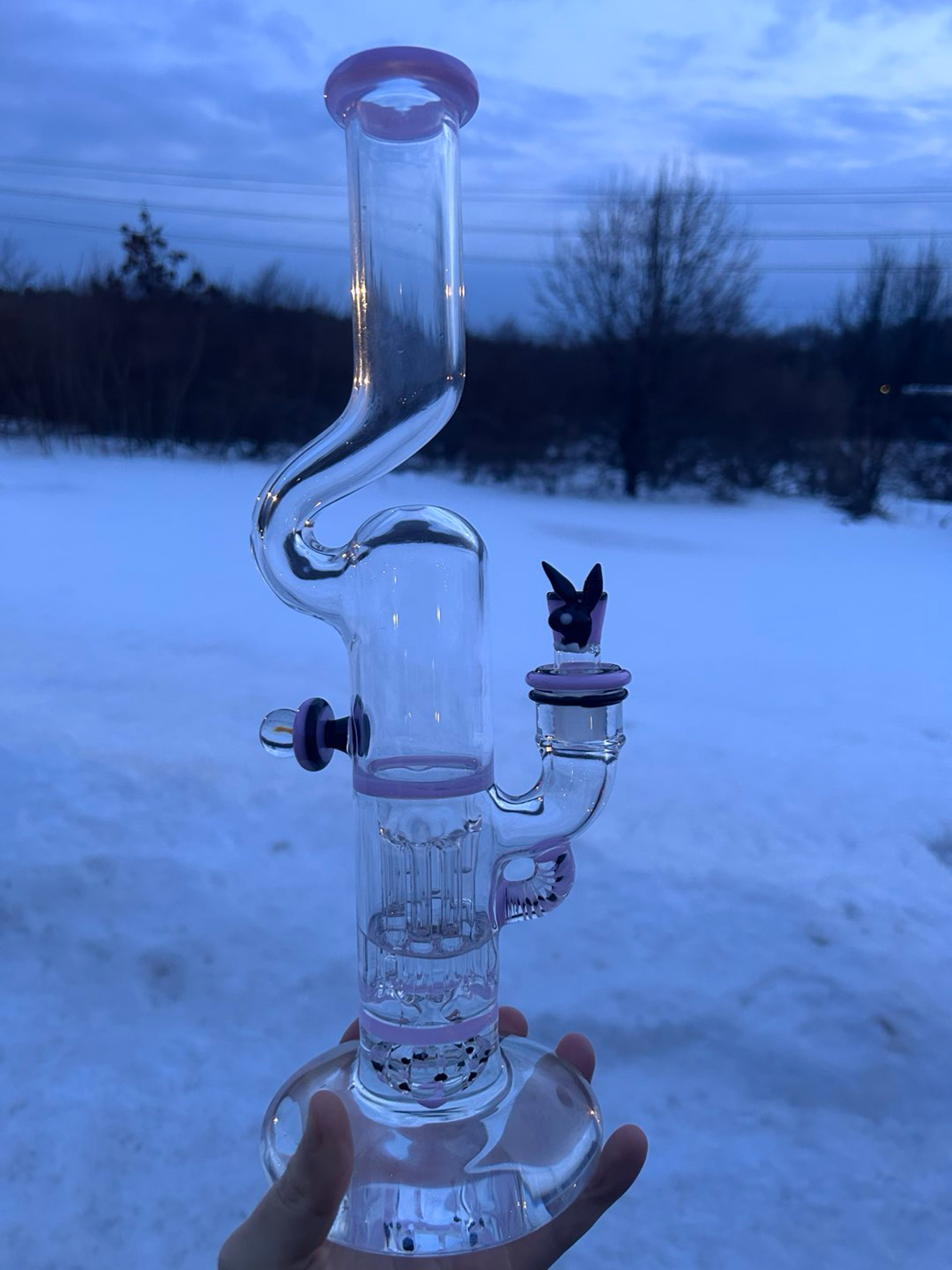 Faceted JaySciFi (Blazed) Pillar & Hannya Playboy Slide Set image 0