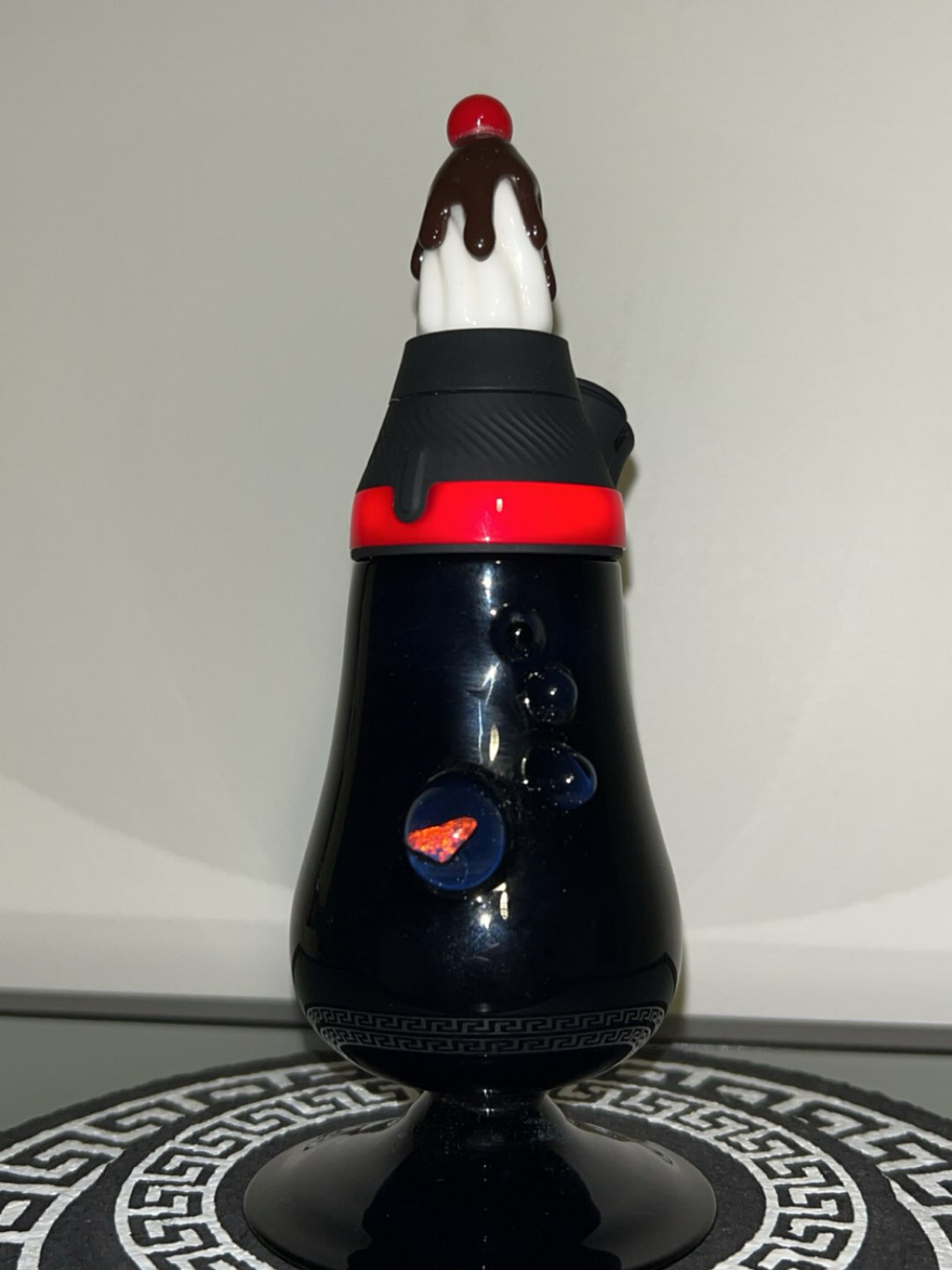 Preview pic of Twisted Boro Puffco Proxy V2 Black Heady Core Kit With Icecream Topper