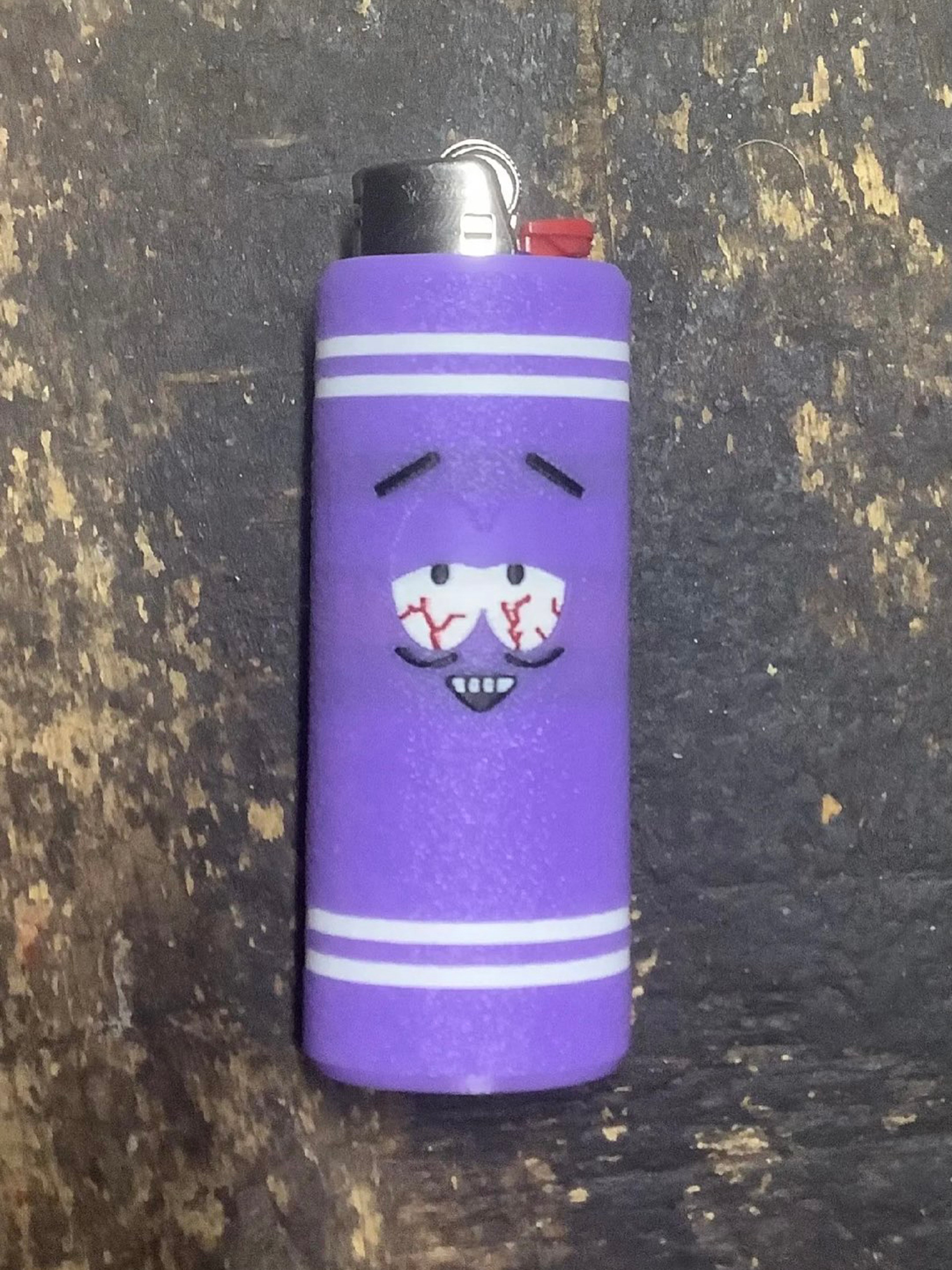 Towelie Bic Lighter Sleeve – South Park Collection (Normal, Relaxed, & Bloodshot Versions) image 0