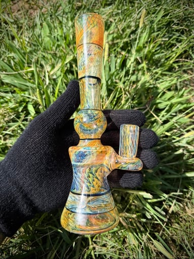 Preview pic of Jakers Glass Fume Tower Jammer Rig 14mm