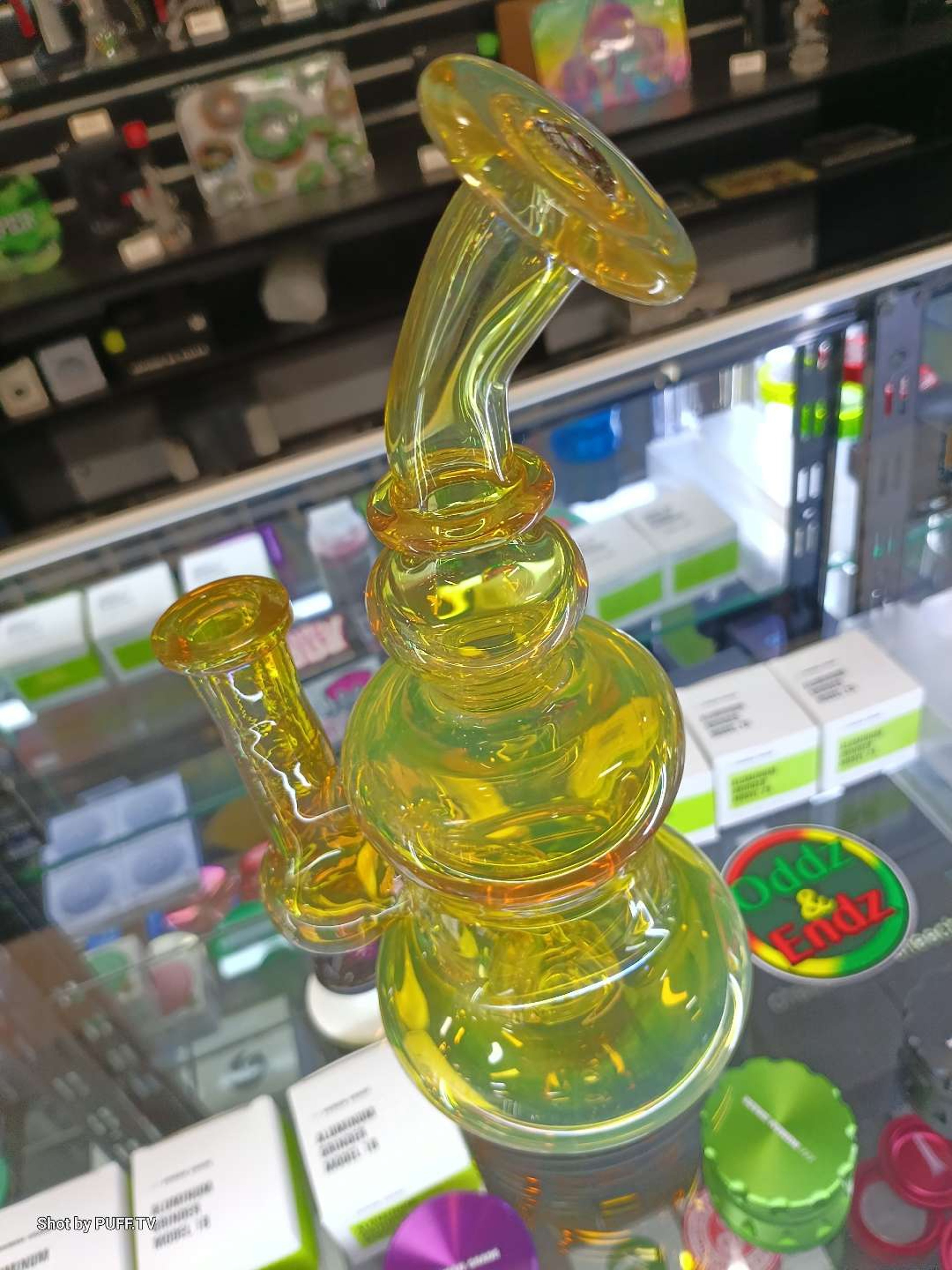 Sika glass hand blown rig never used about 8in tall image 0
