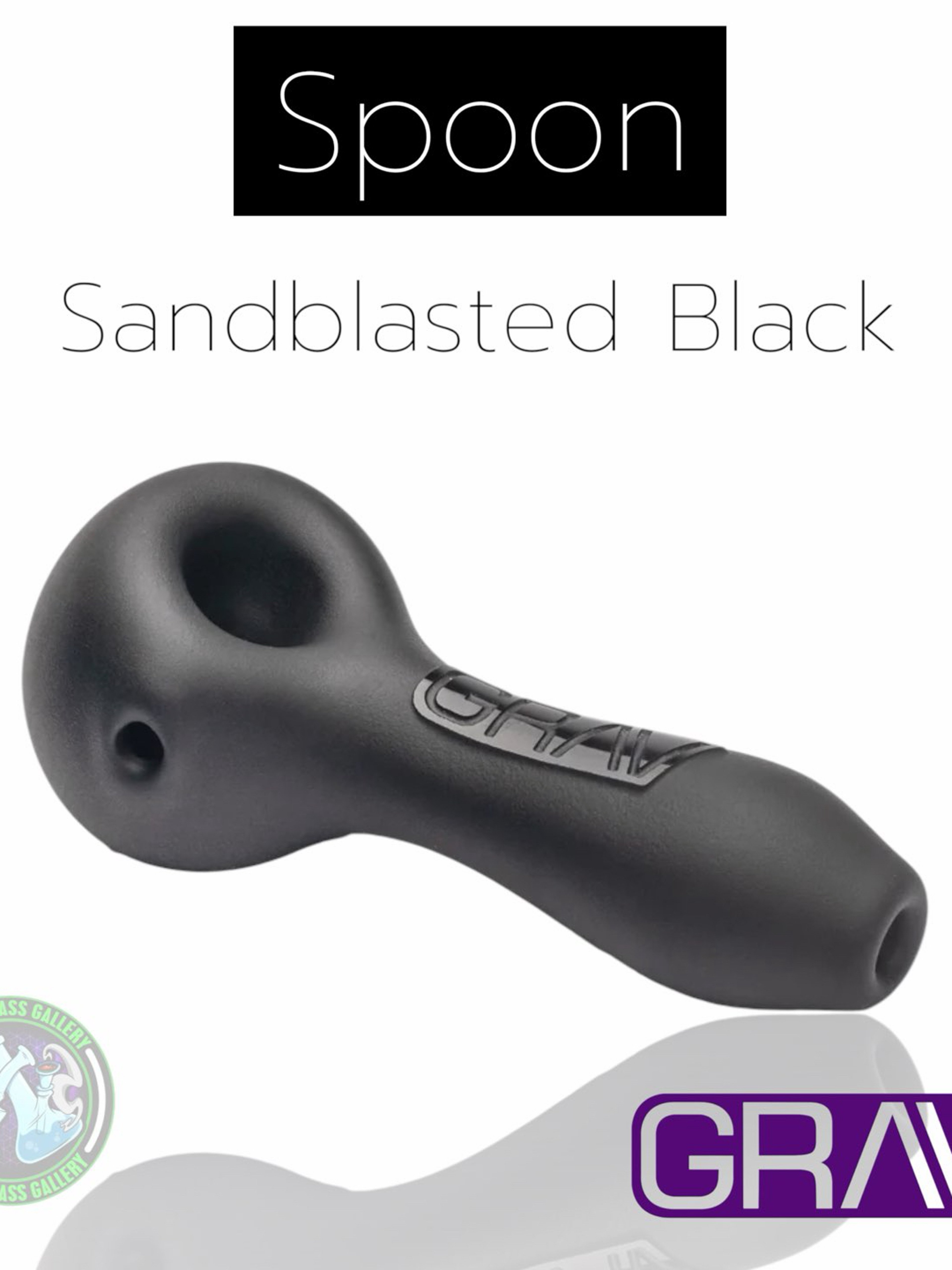 Grav - Spoon - Sandblasted Black image 0