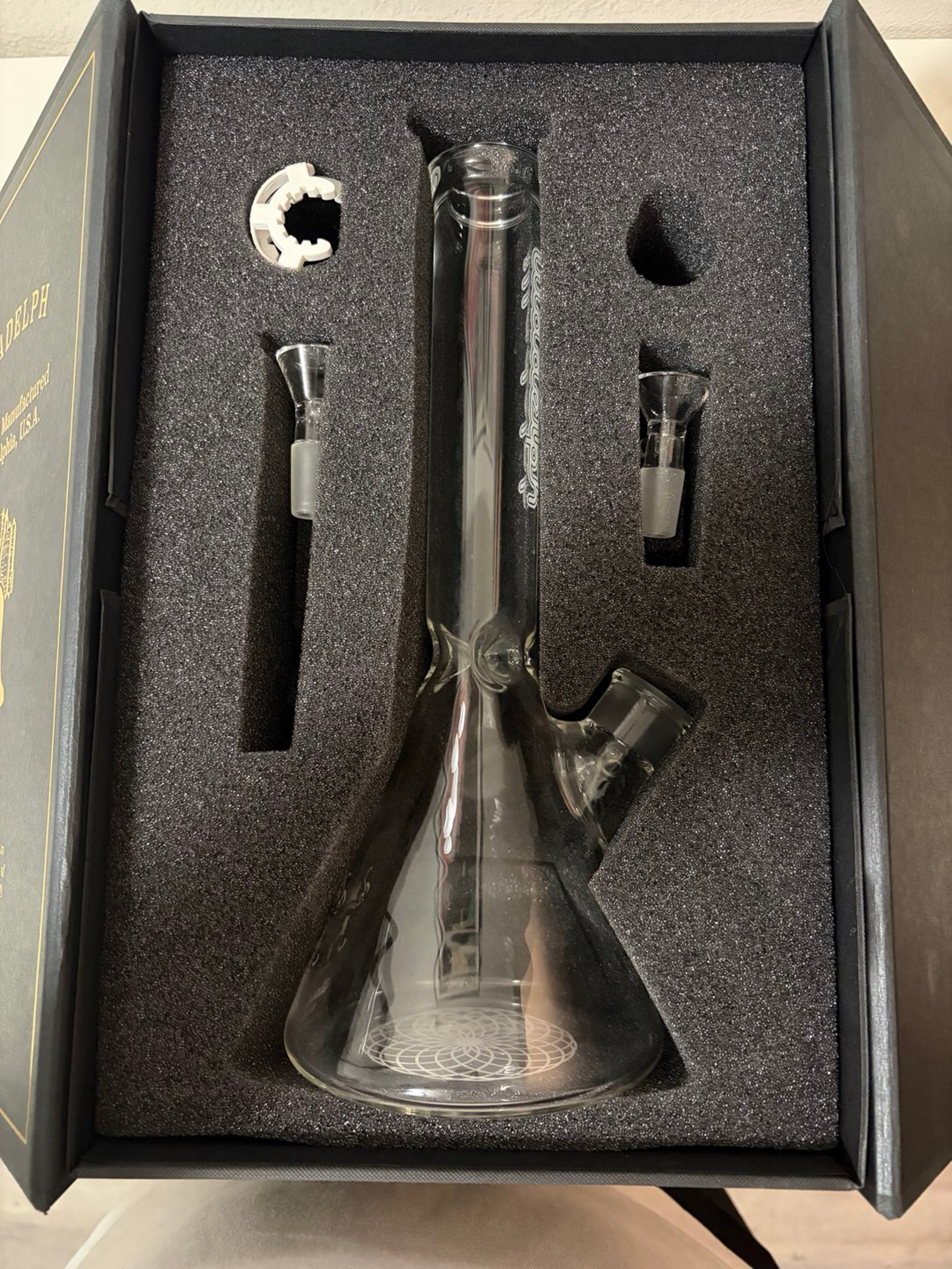 Illadelph 14 inch Mini Beaker Bong with mini OG downstem image 0