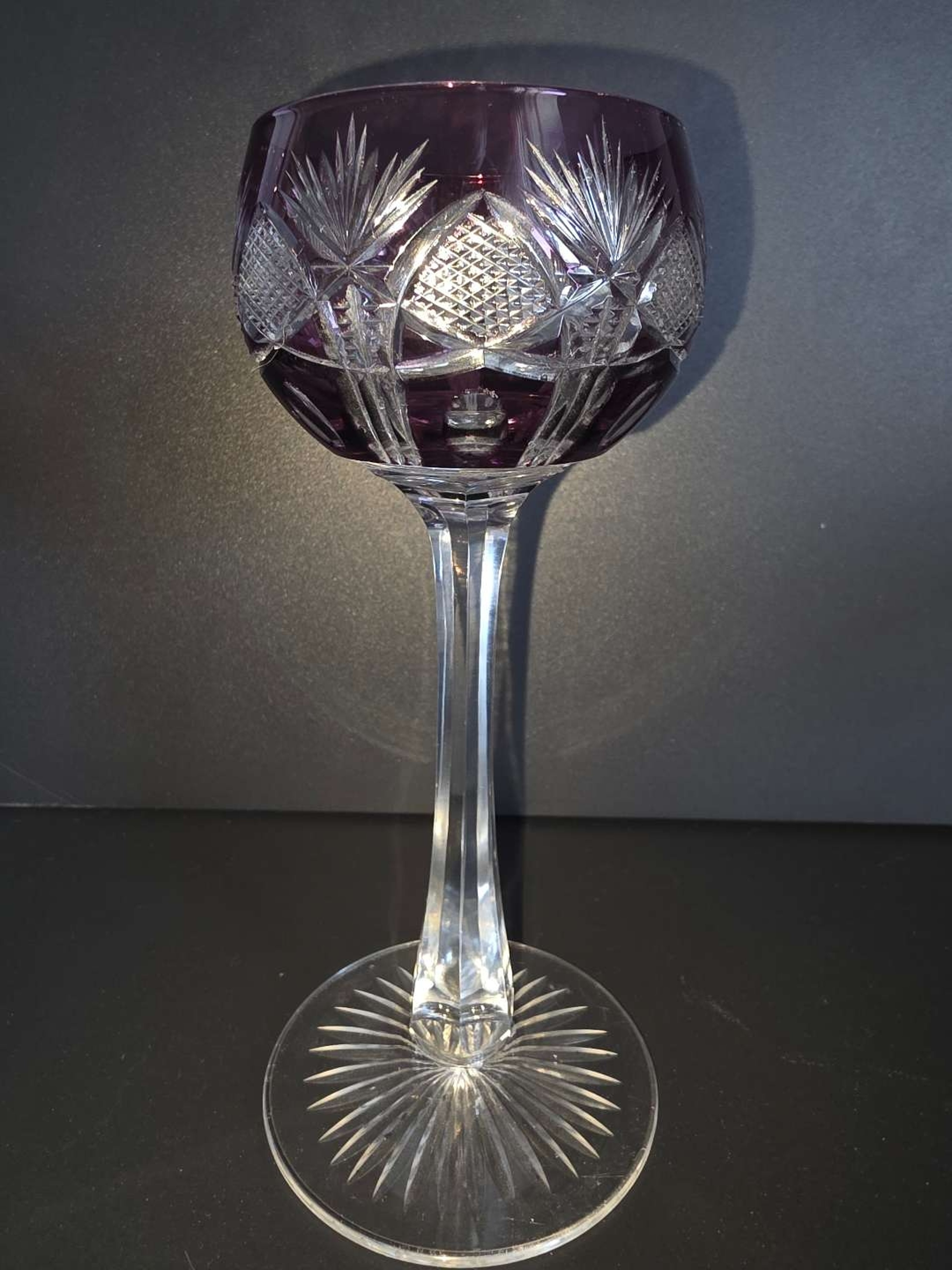 Preview pic of Faceted Goblet Glass