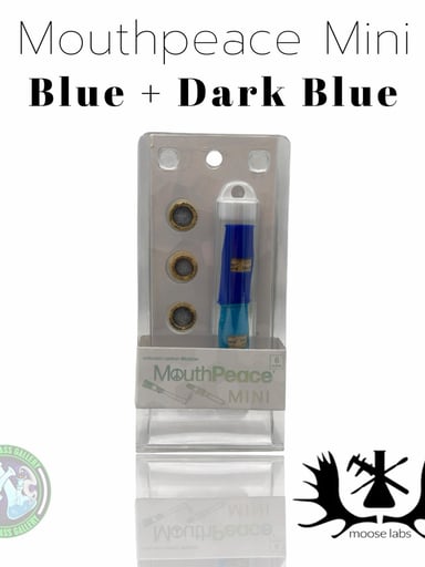 Preview pic of Moose Labs - Mouthpiece Mini - Blue + Dark Blue