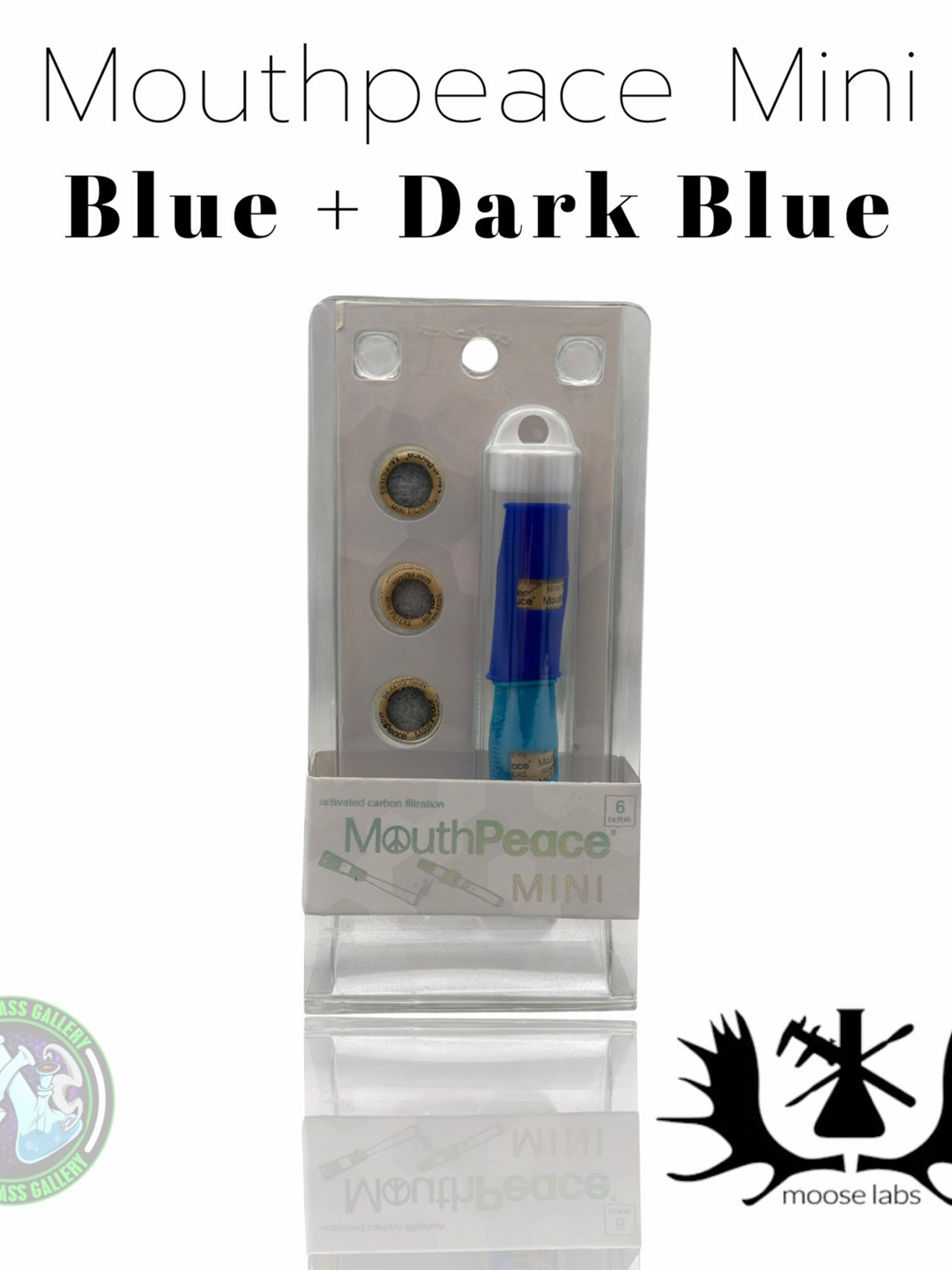 Moose Labs - Mouthpiece Mini - Blue + Dark Blue image 0