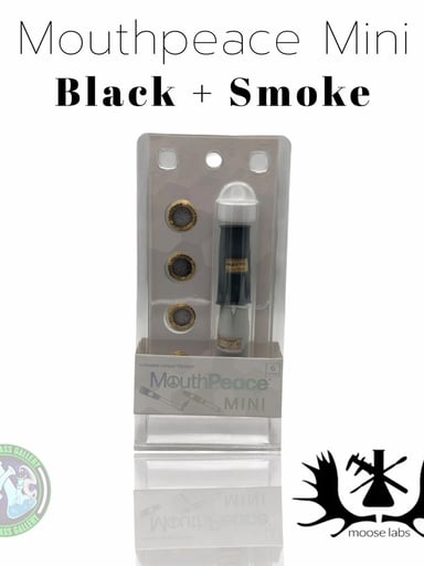 Preview pic of Moose Labs - Mouthpiece Mini - Black + Smoke