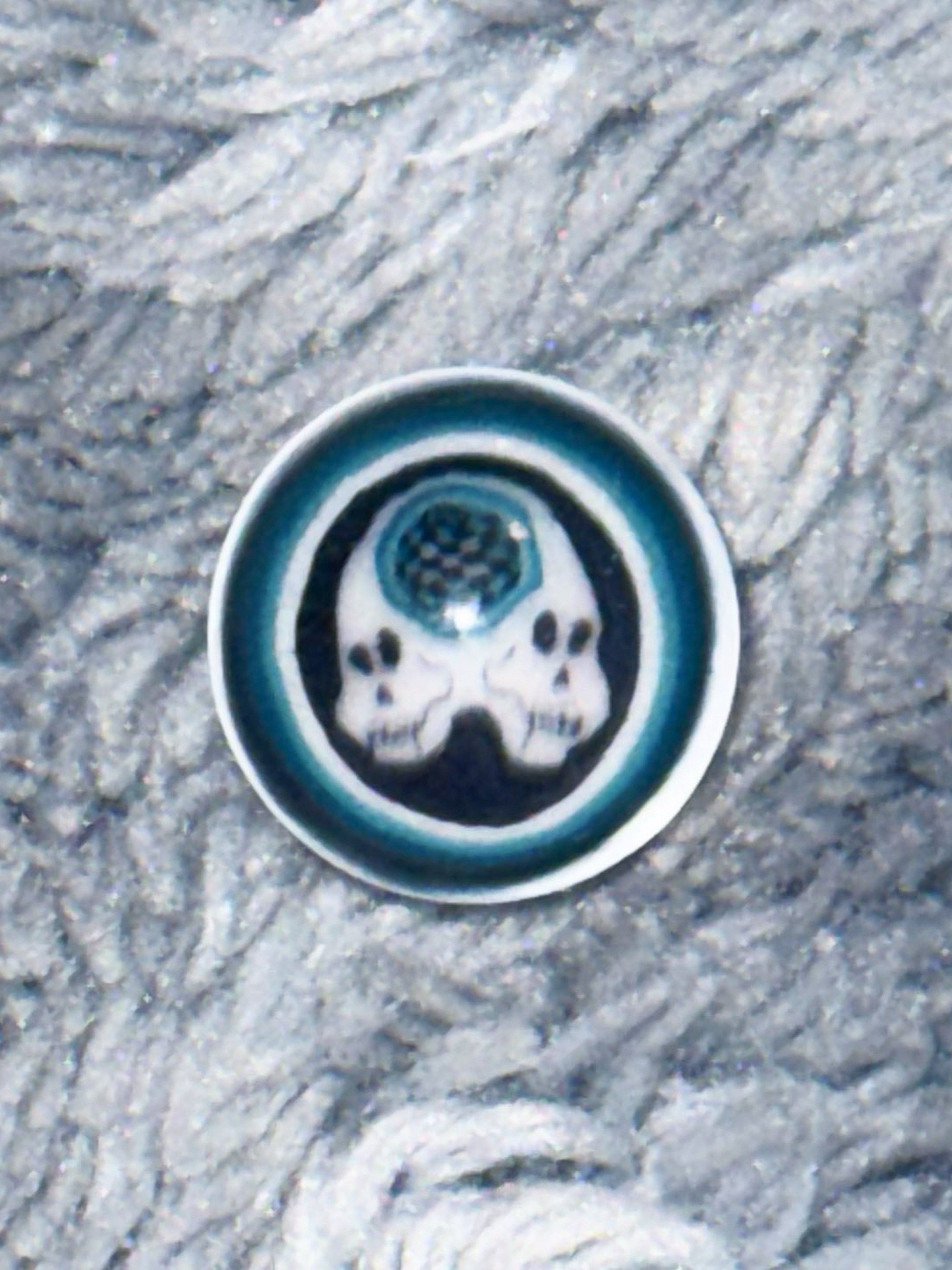 Erik Anders x AKM Double Skull Checkerboard Pearl image 0