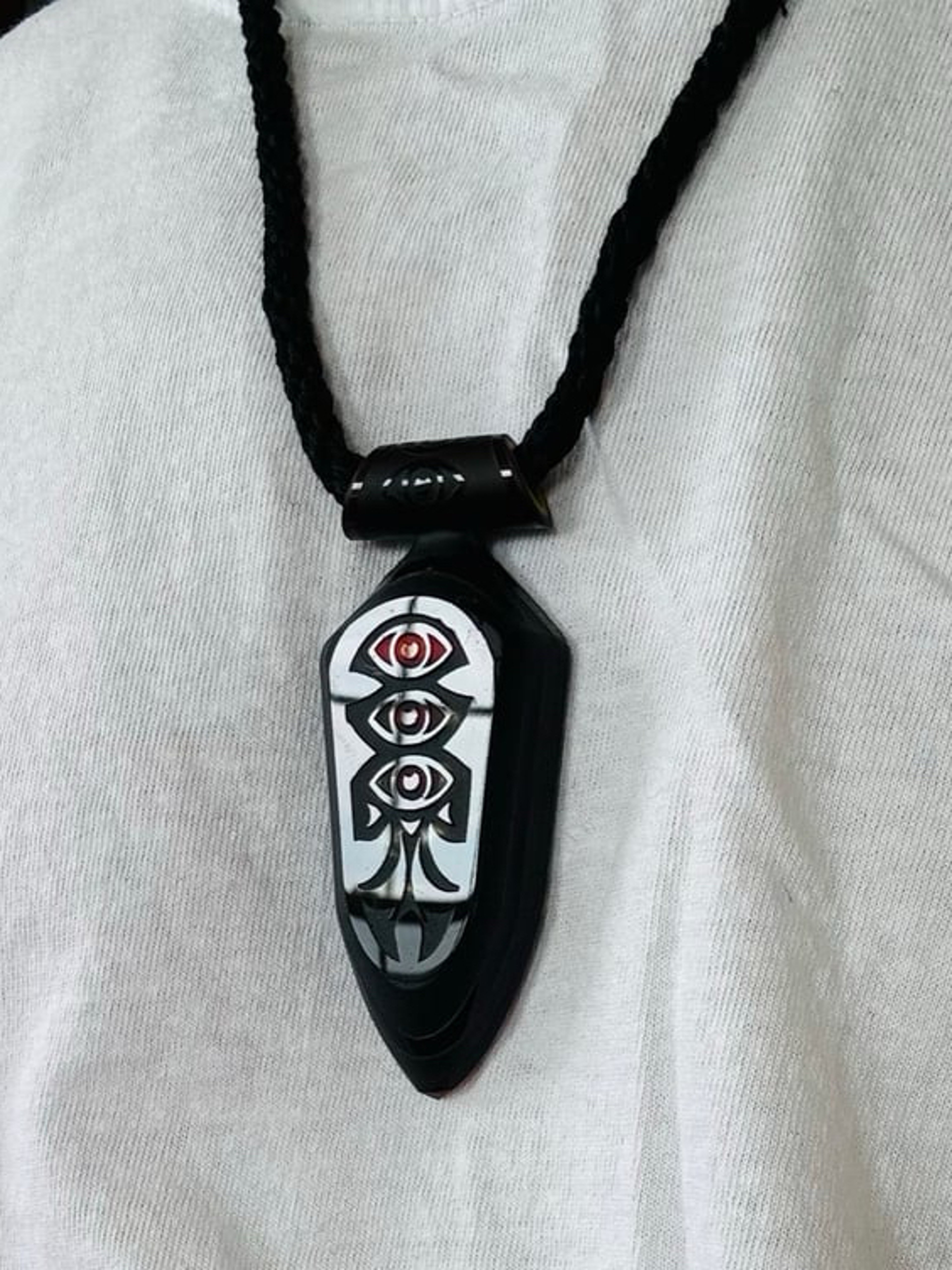 Preview pic of SUPER RARE 1/1 JDZ TABLET PENDANT #6 MULTI TECH WINDOW LAYERED FACETED AND SANDBLASTED +