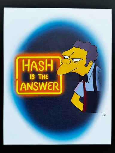 Preview pic of HASH is the answer print