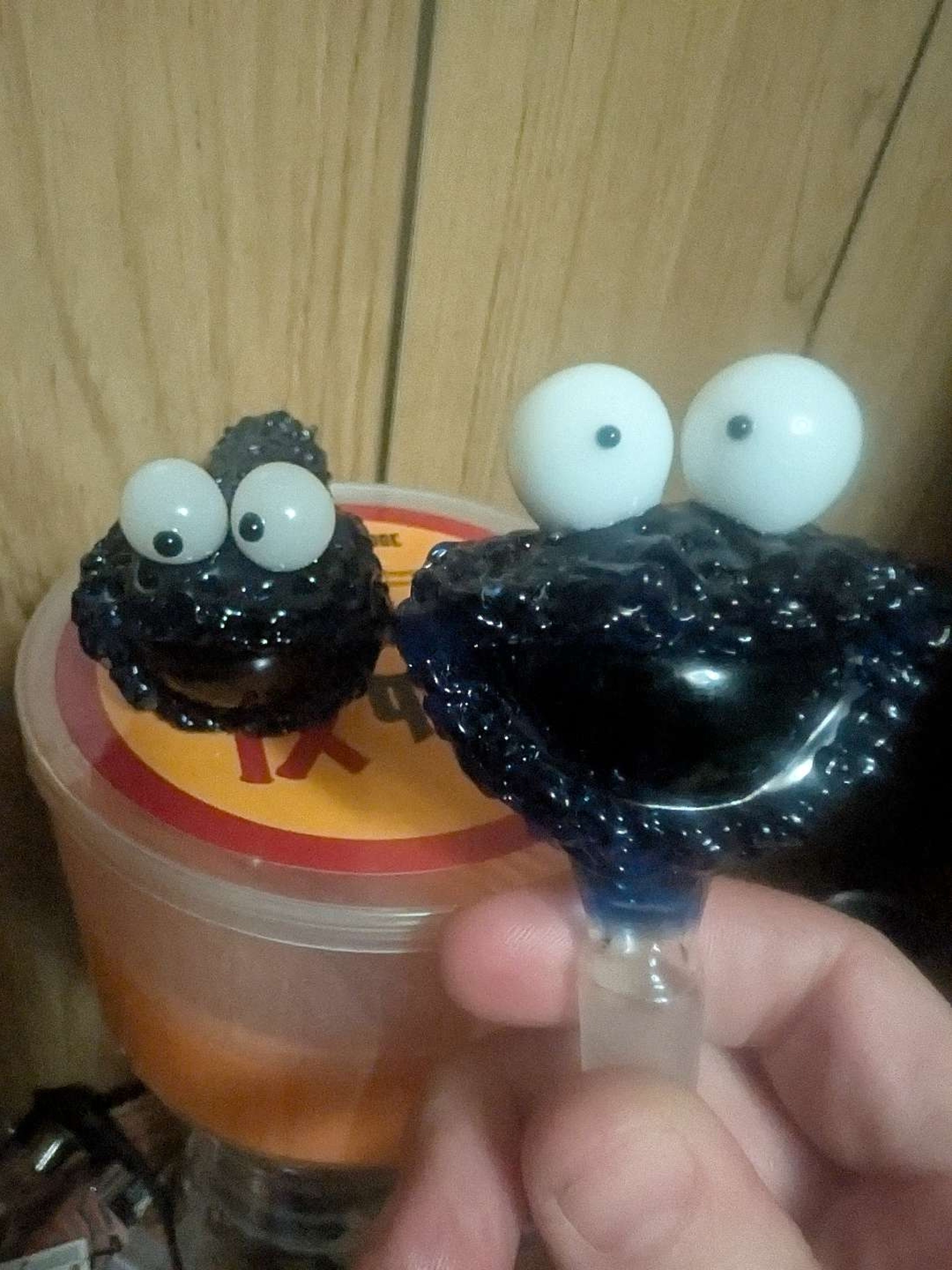 Preview pic of Cookie monster dry pipe and 14mm slide bundle